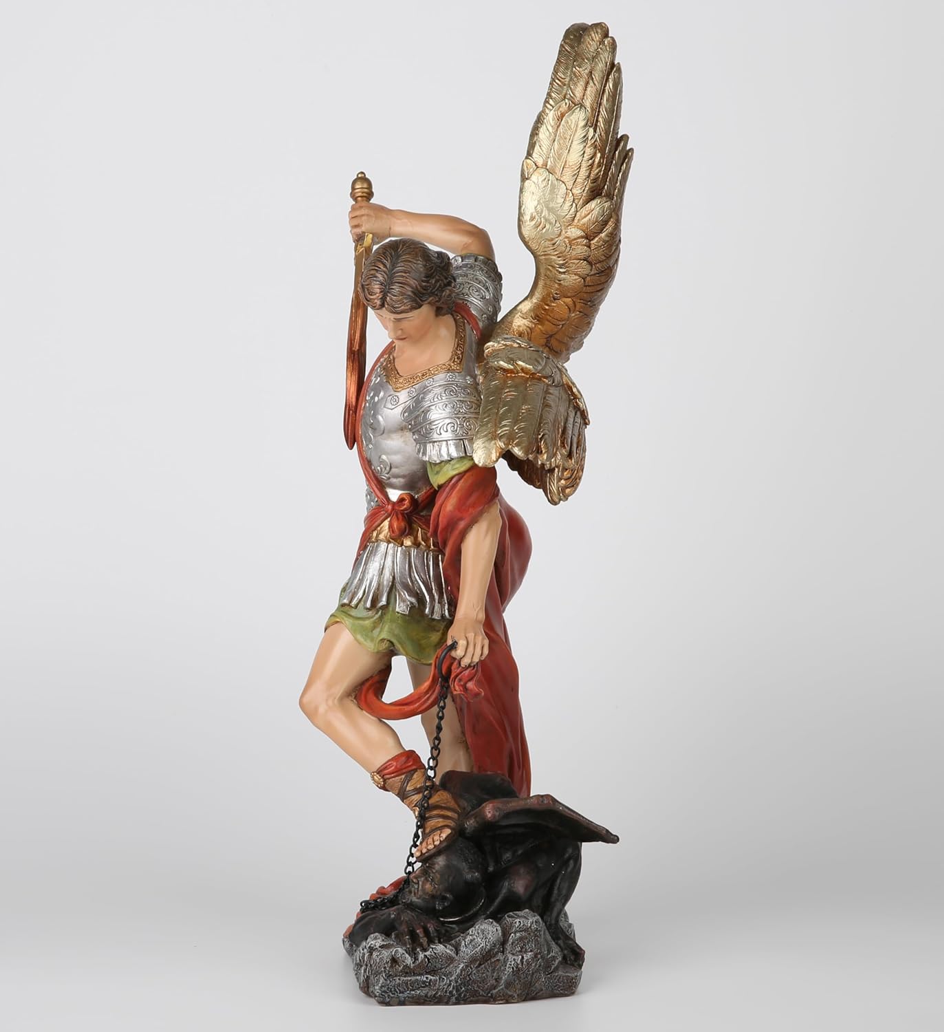 BC Catholic St Michael Statue 17 Inch Religious Decor