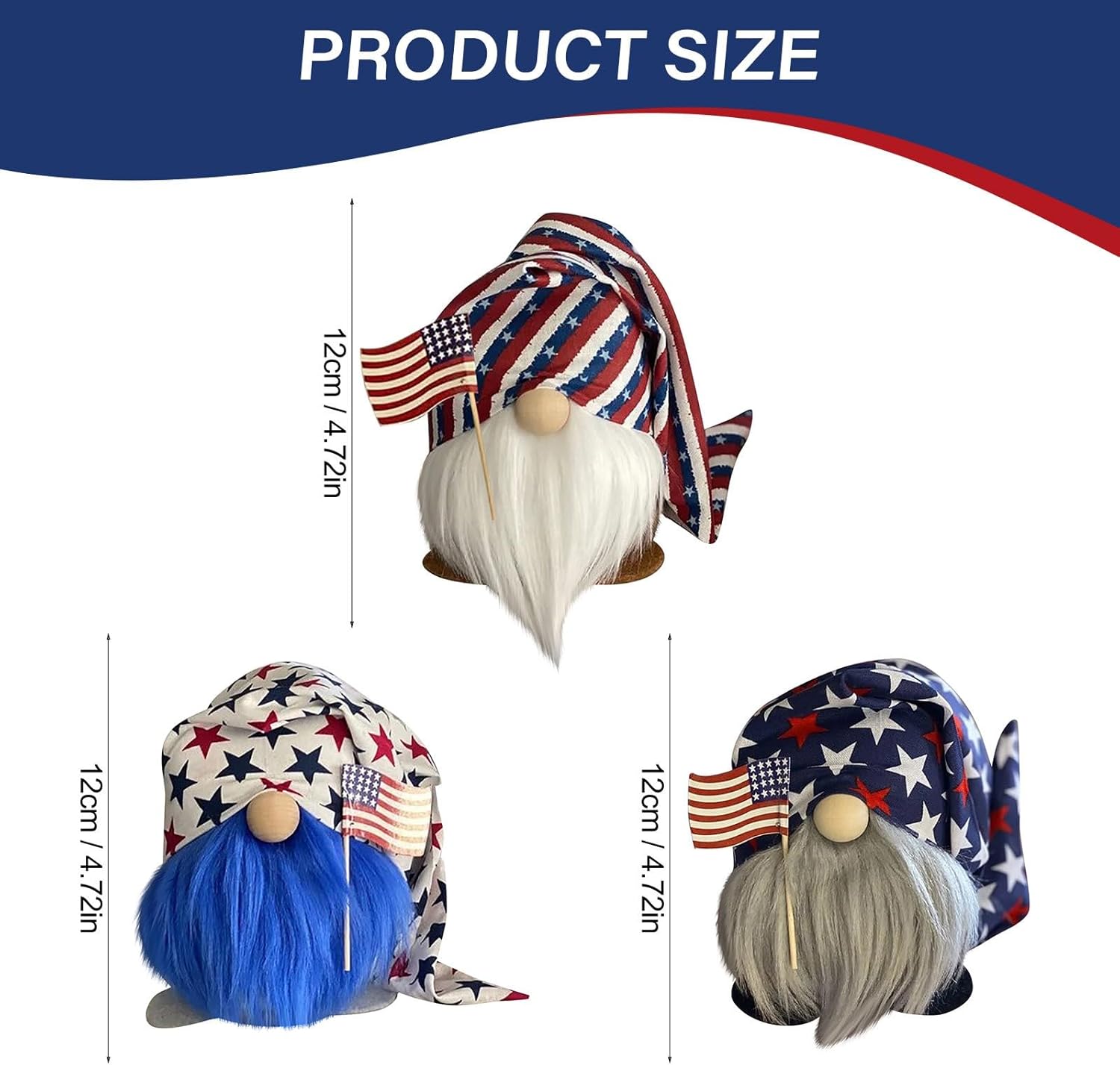 Independence Day Gnome Decorations Garden Statues