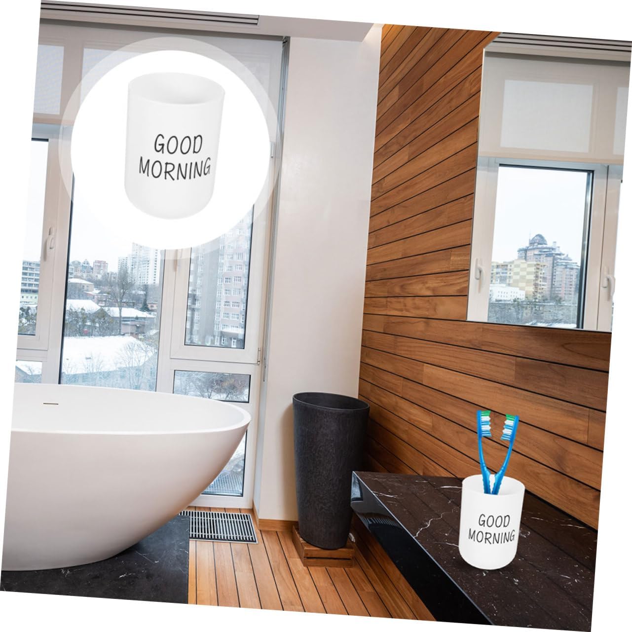 Ciieeo Unbreakable Plastic Toothbrush Holder