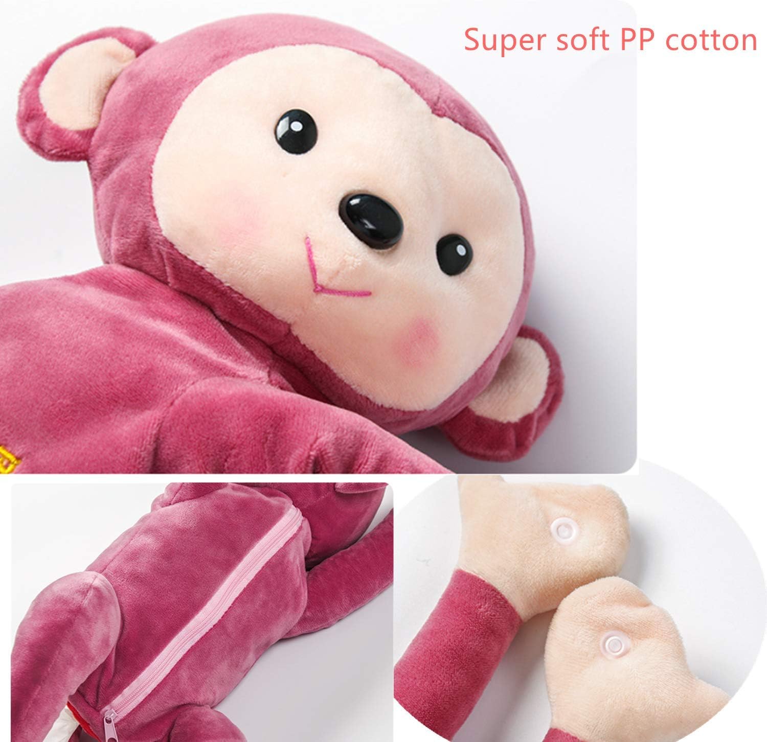Plush Pipi Monkey Tissue Holder for Home and Car Use