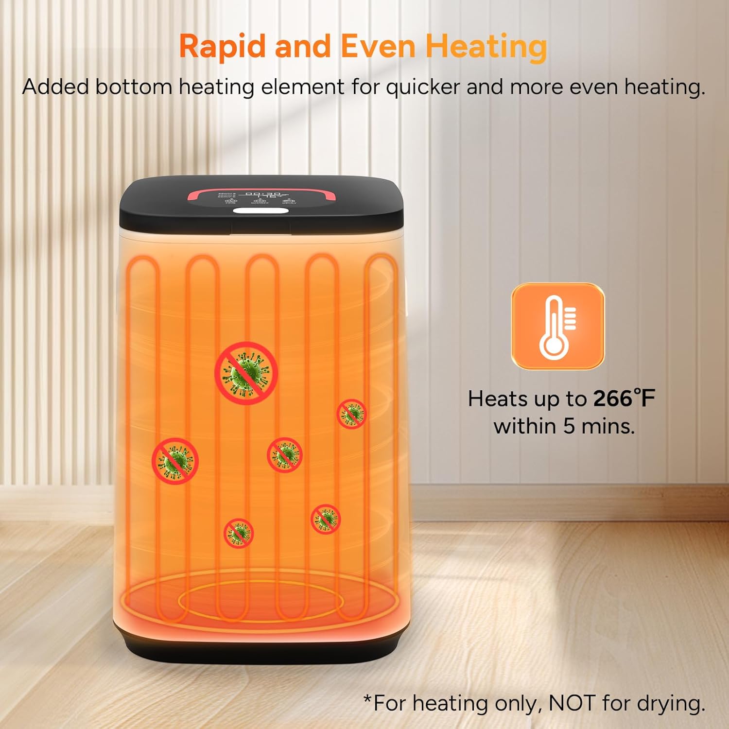 DRPREPARE 23L Towel Warmer with LED Display