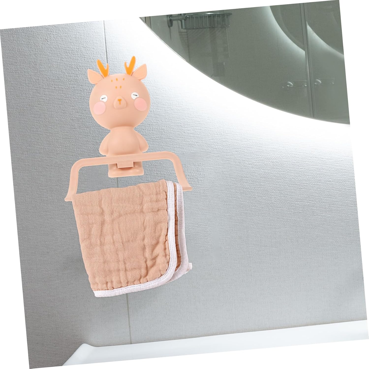 Labrimp Cartoon Elk Wall Towel Rack