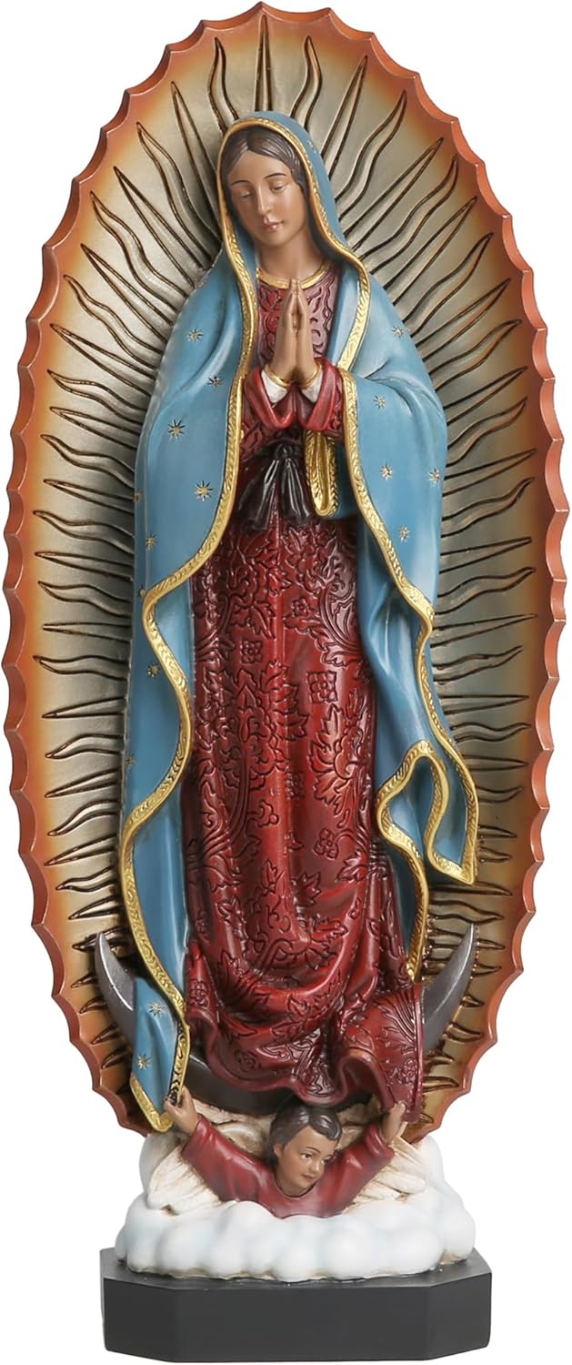 Our Lady of Guadalupe Statue - 135 Inches Hand Painted Religious Sculpture
