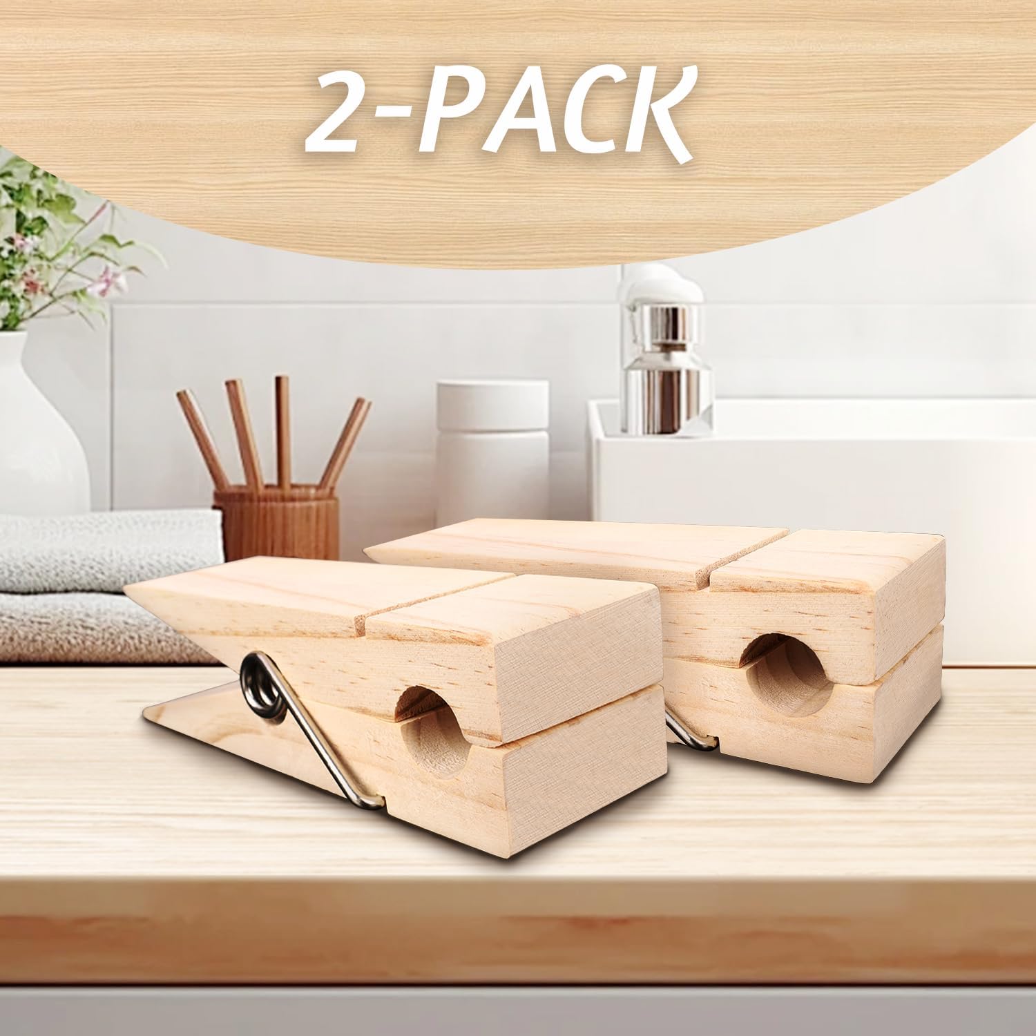 Wood Towel Hooks for Bathroom Farmhouse Style Towel Racks