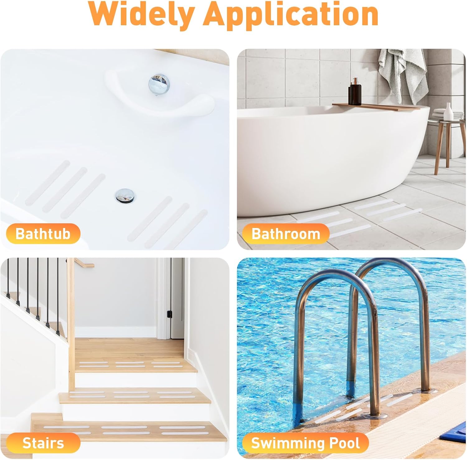 AGPTEK 36PCS Non Slip Bathtub Stickers
