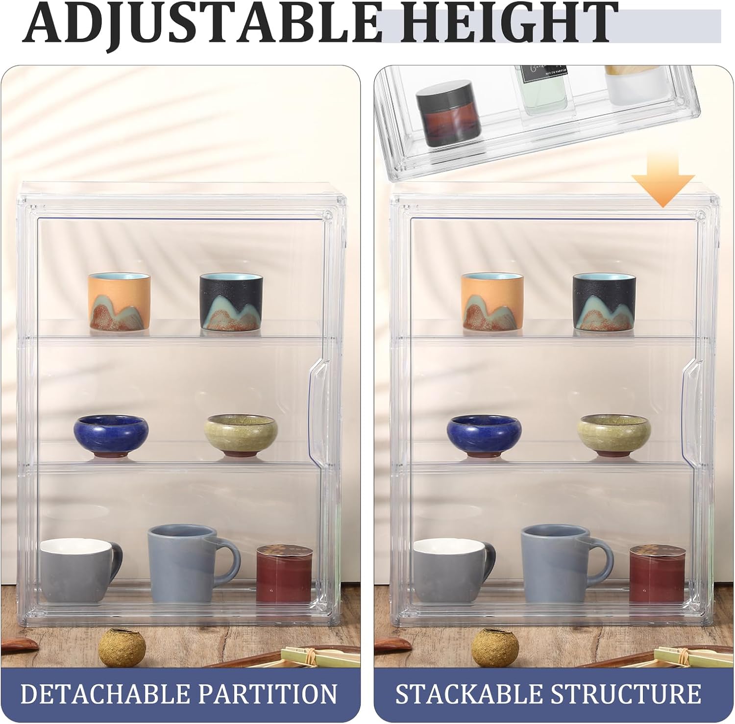 HOFURME Clear Medicine Cabinet for Small Bathrooms