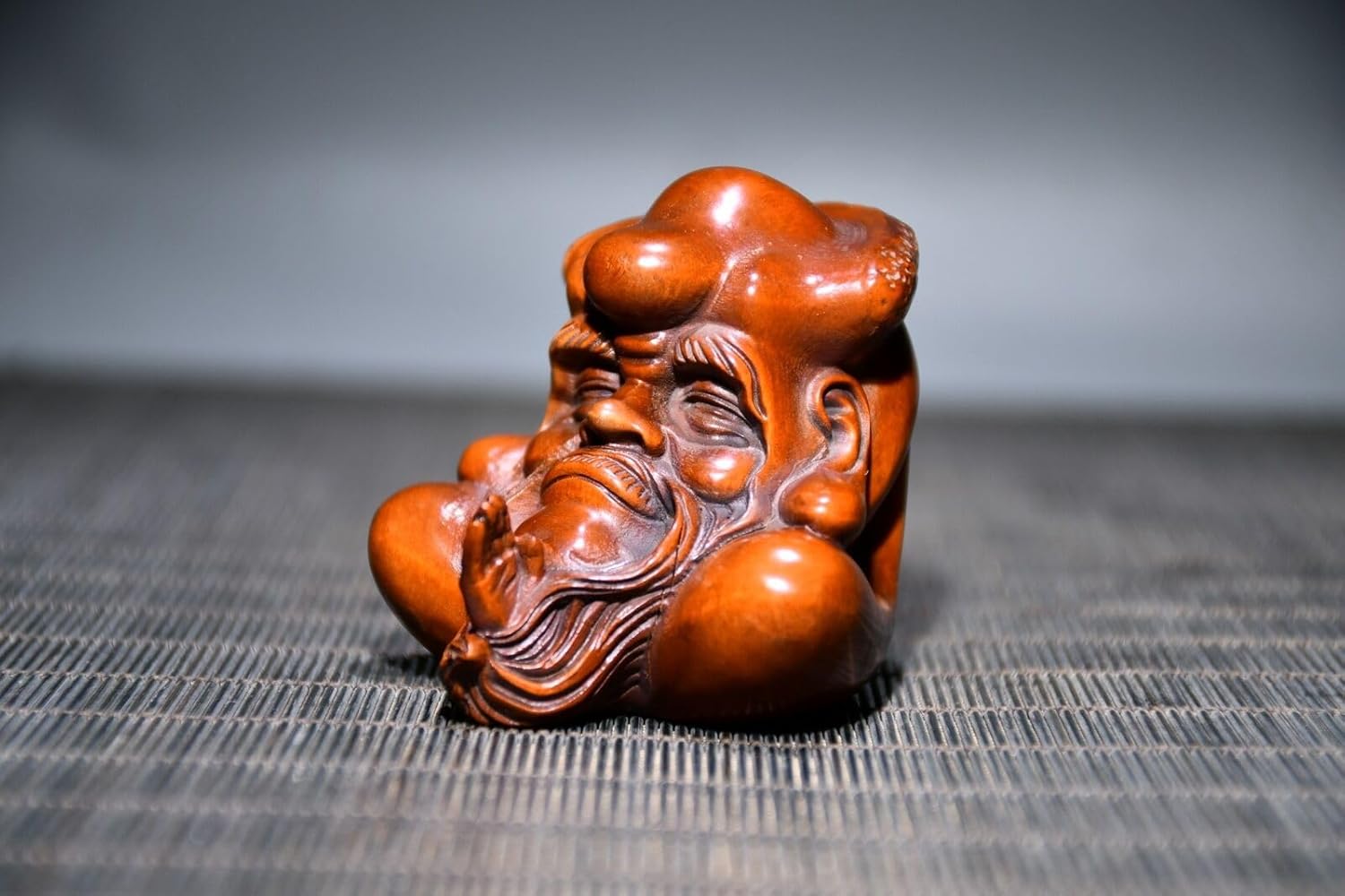 LimpaC Handmade Boxwood Bodhidharma Statue