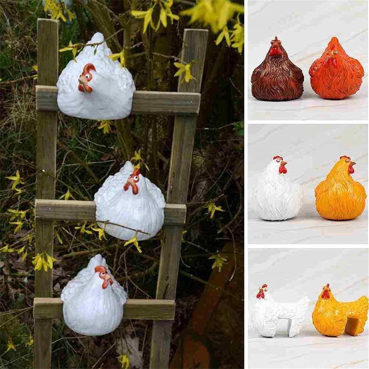 Mini Resin Figurine Decor Sculpture for Living Room