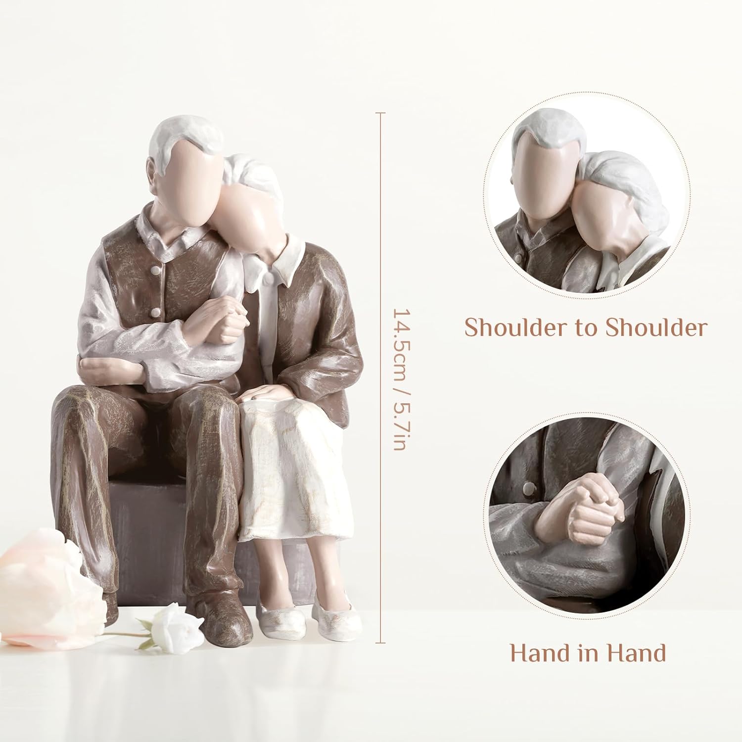Storieme 25th Anniversary Couple Cake Topper Figurine