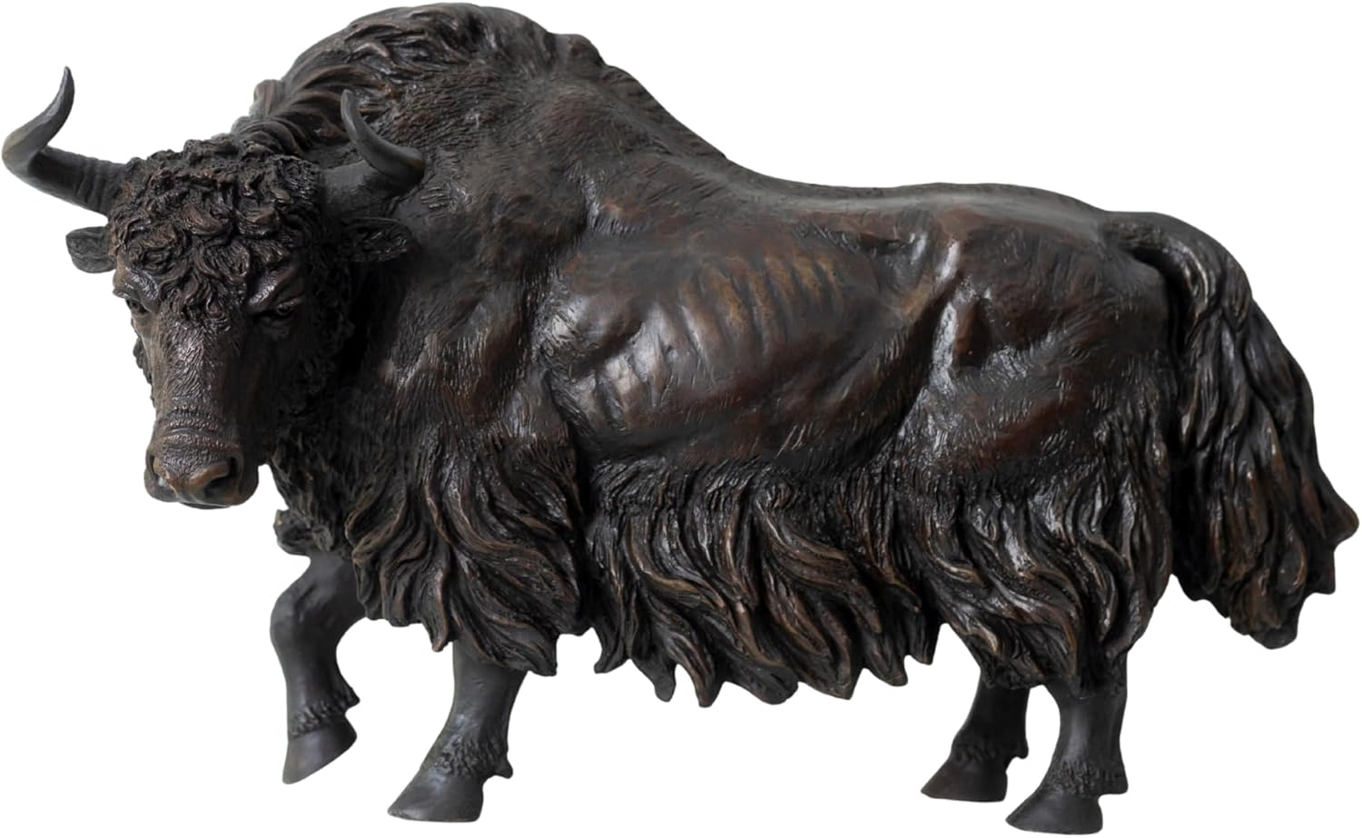 YouFine Large Bronze Bison Sculpture 208