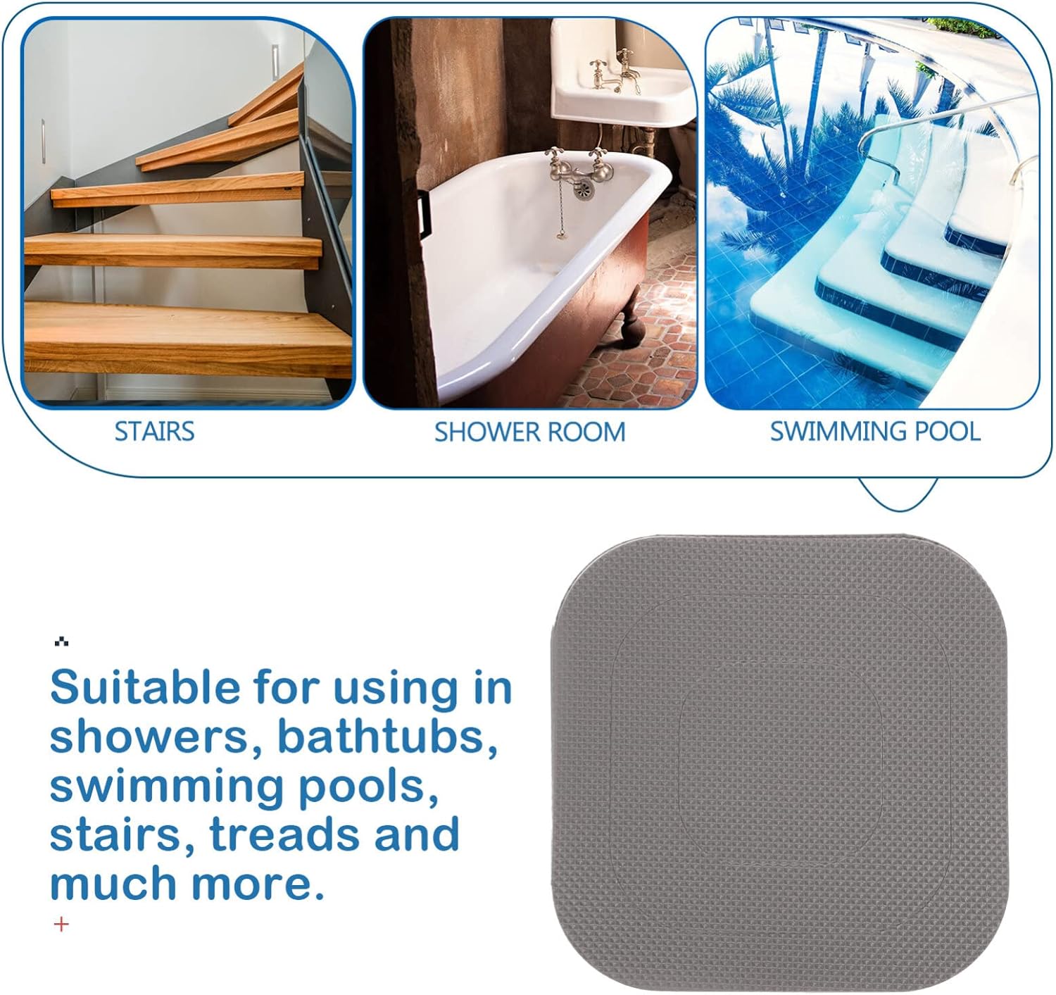 HOMSFOU Non-Slip Bathtub Stickers 20PCS