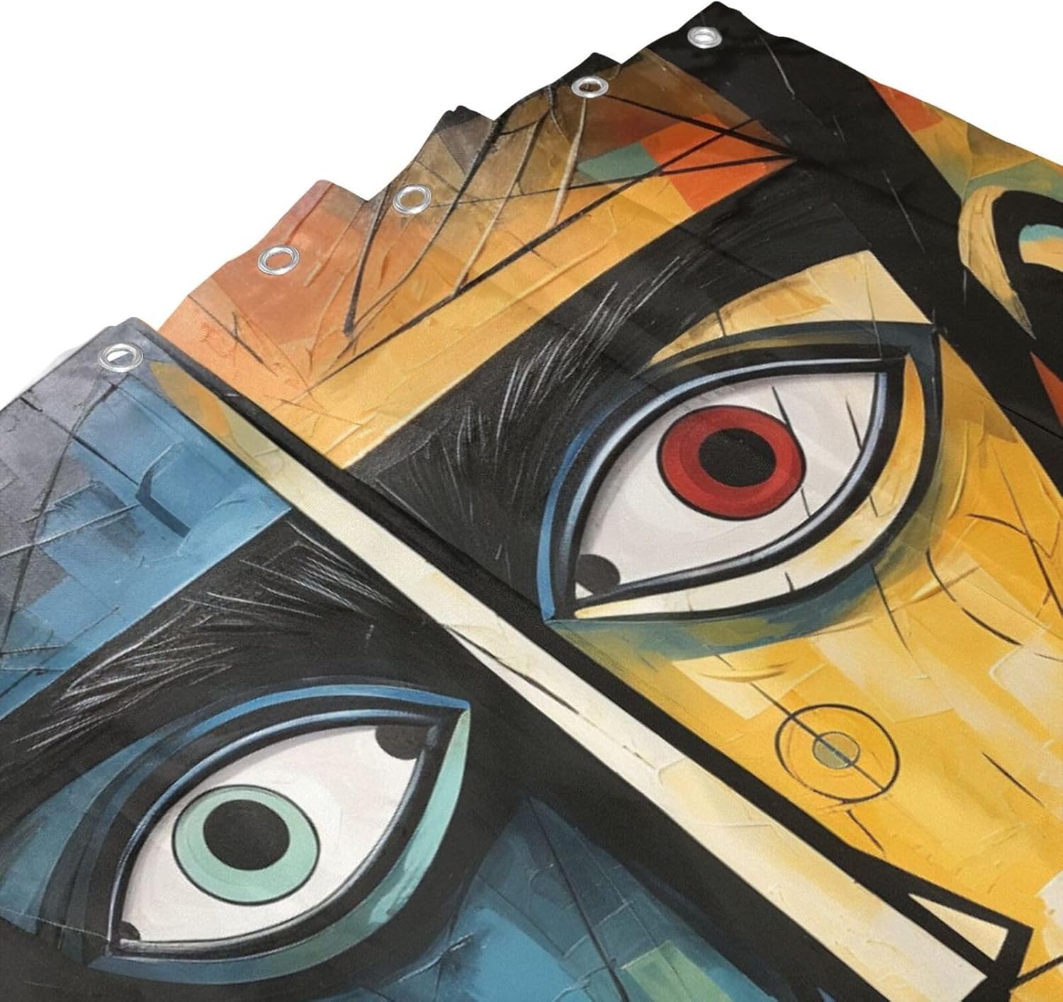 DAOWANGZUO Boy Face Shower Curtain Set 1