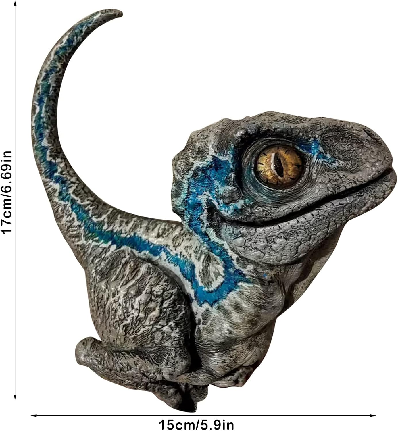 Nudsfuii Desk Statue - Resin Dinosaur Decor Sculpture