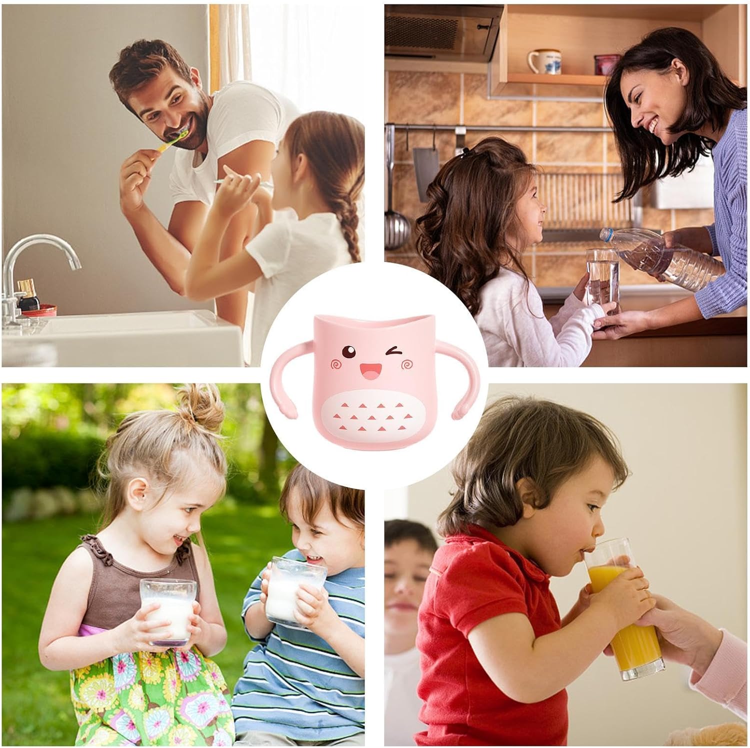 Kids Toothbrush Cup with Dinosaur Design