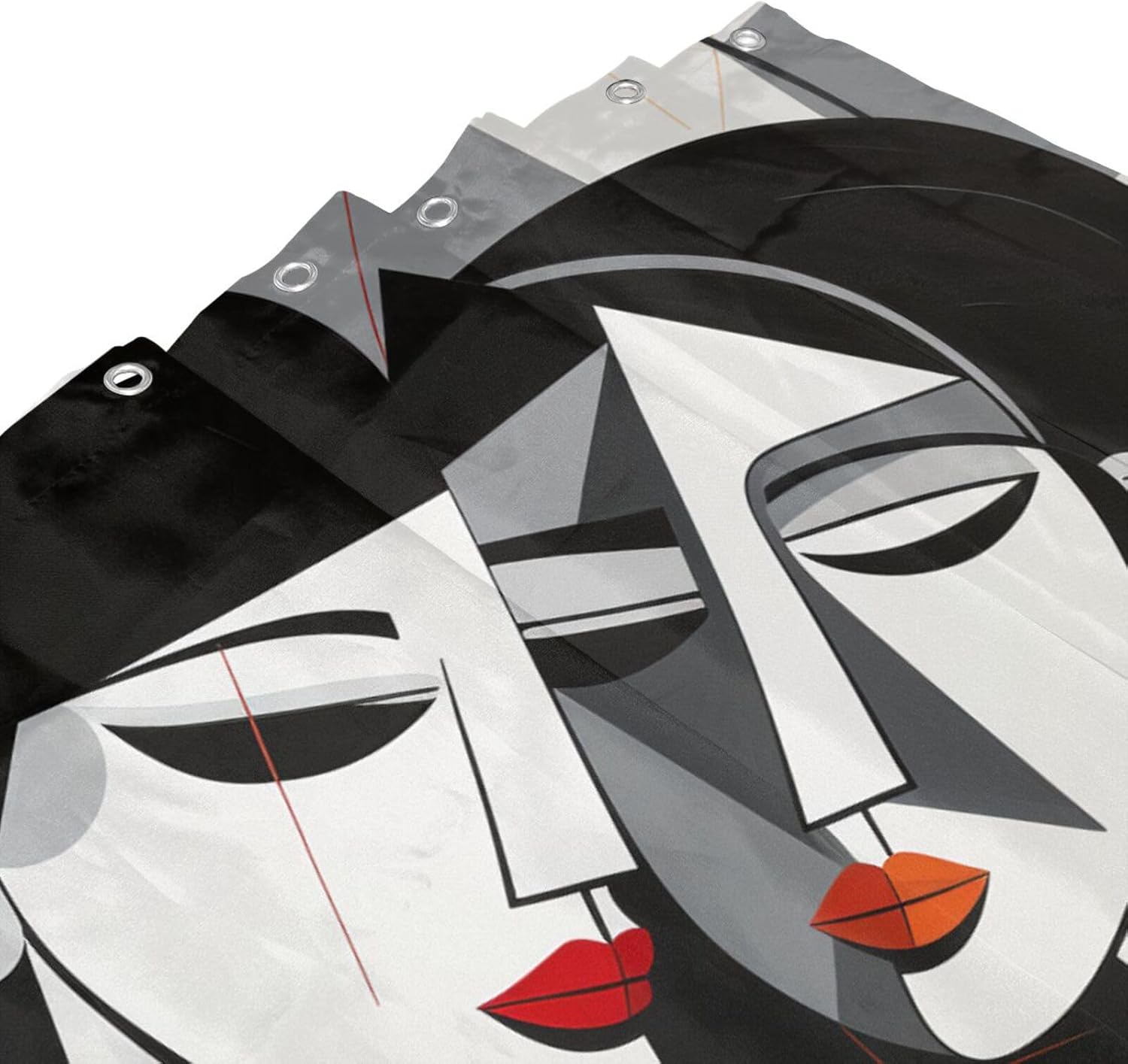 DAOWANGZUO Kissing Girl Shower Curtain Set