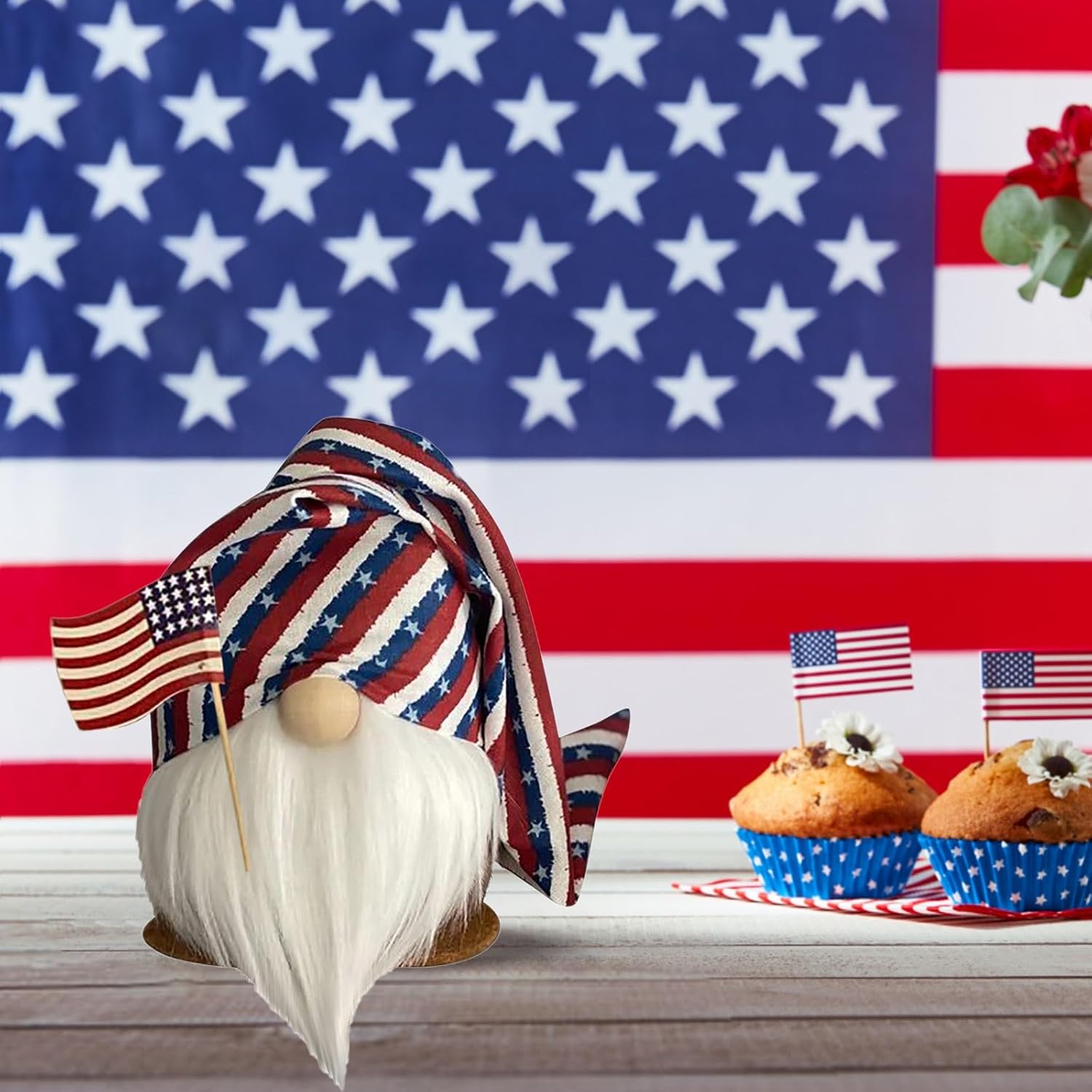 Independence Day Gnome Decorations Garden Statues