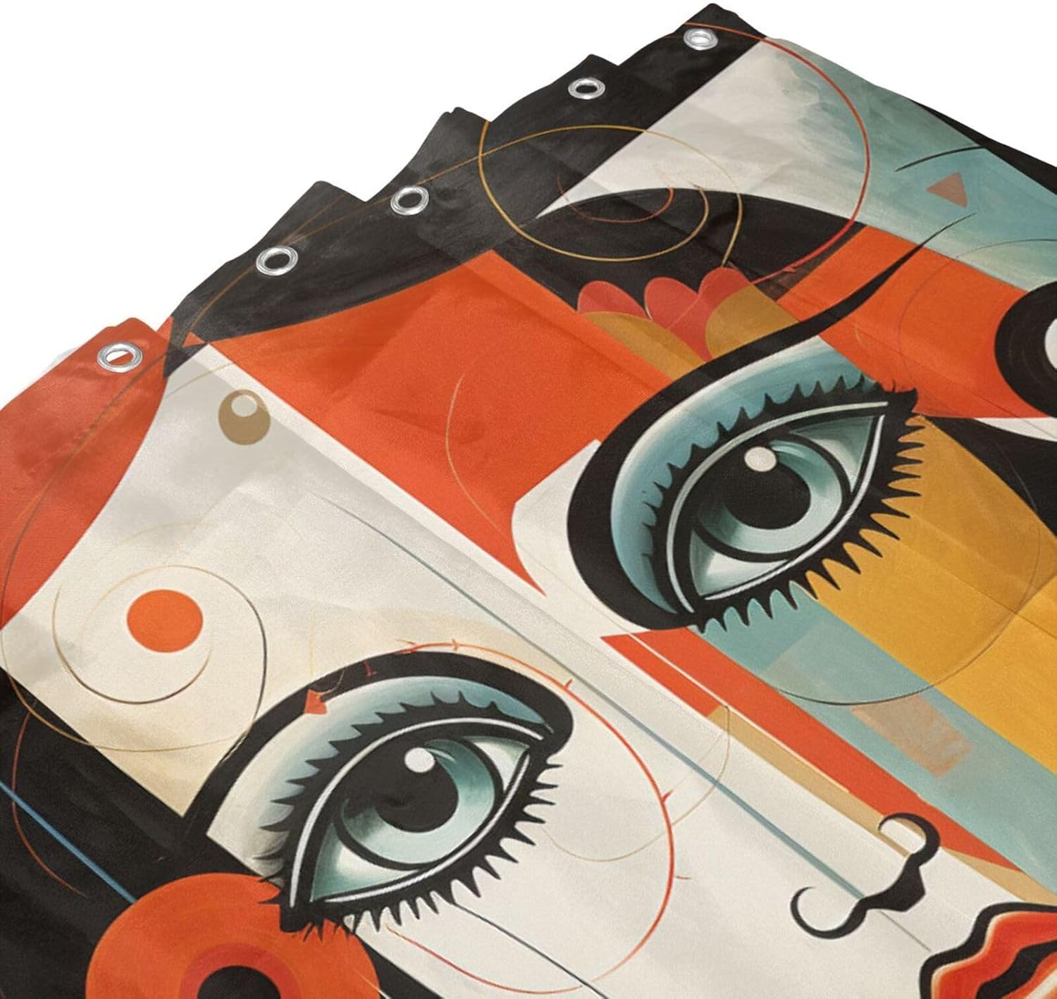 DAOWANGZUO Female Face Shower Curtain Set 1