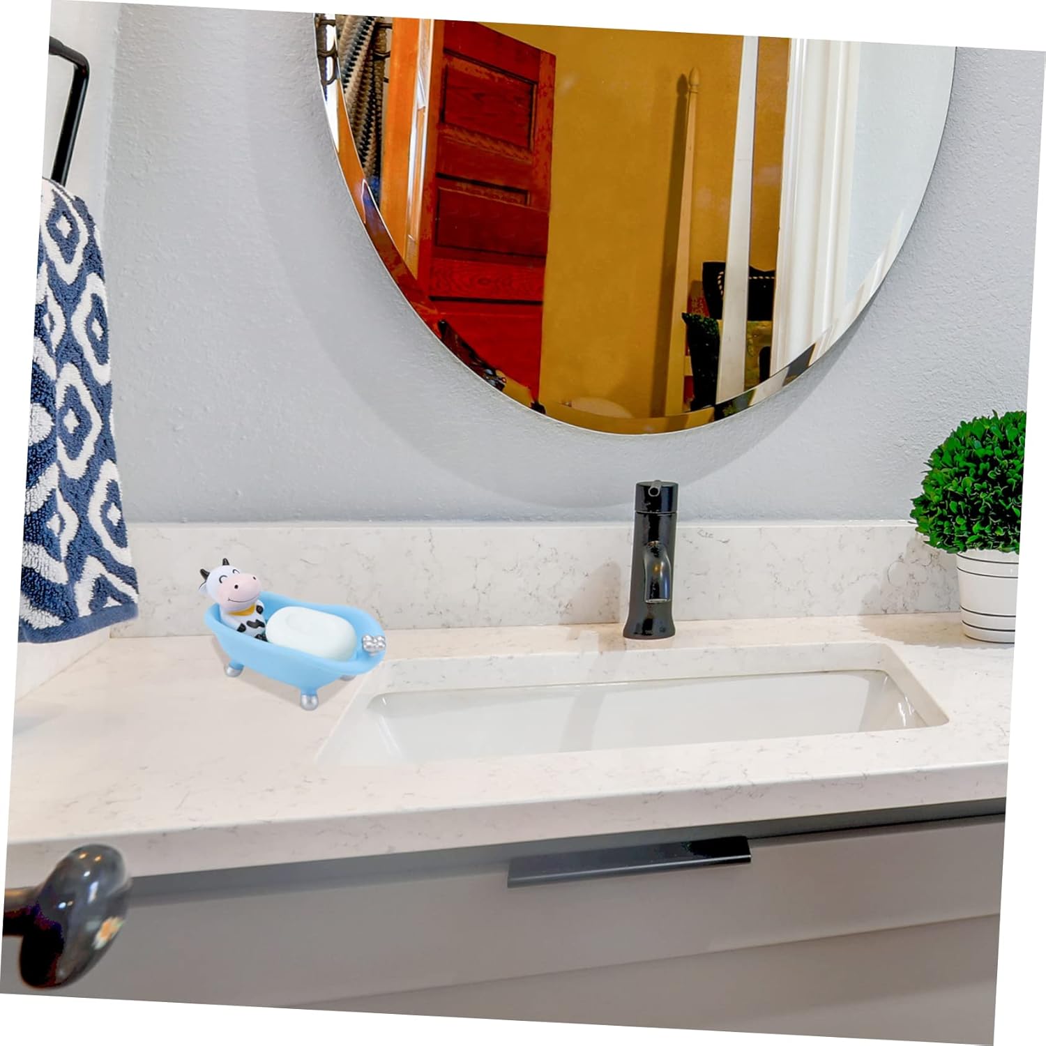 HOOTNEE Cartoon Animal Soap Holder with Drainage