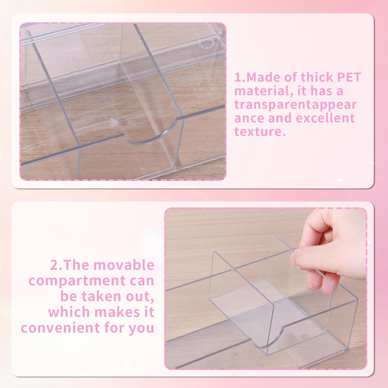 Adjustable Medicine Cabinet Organizer with 3-Tier Clear Acrylic Storage