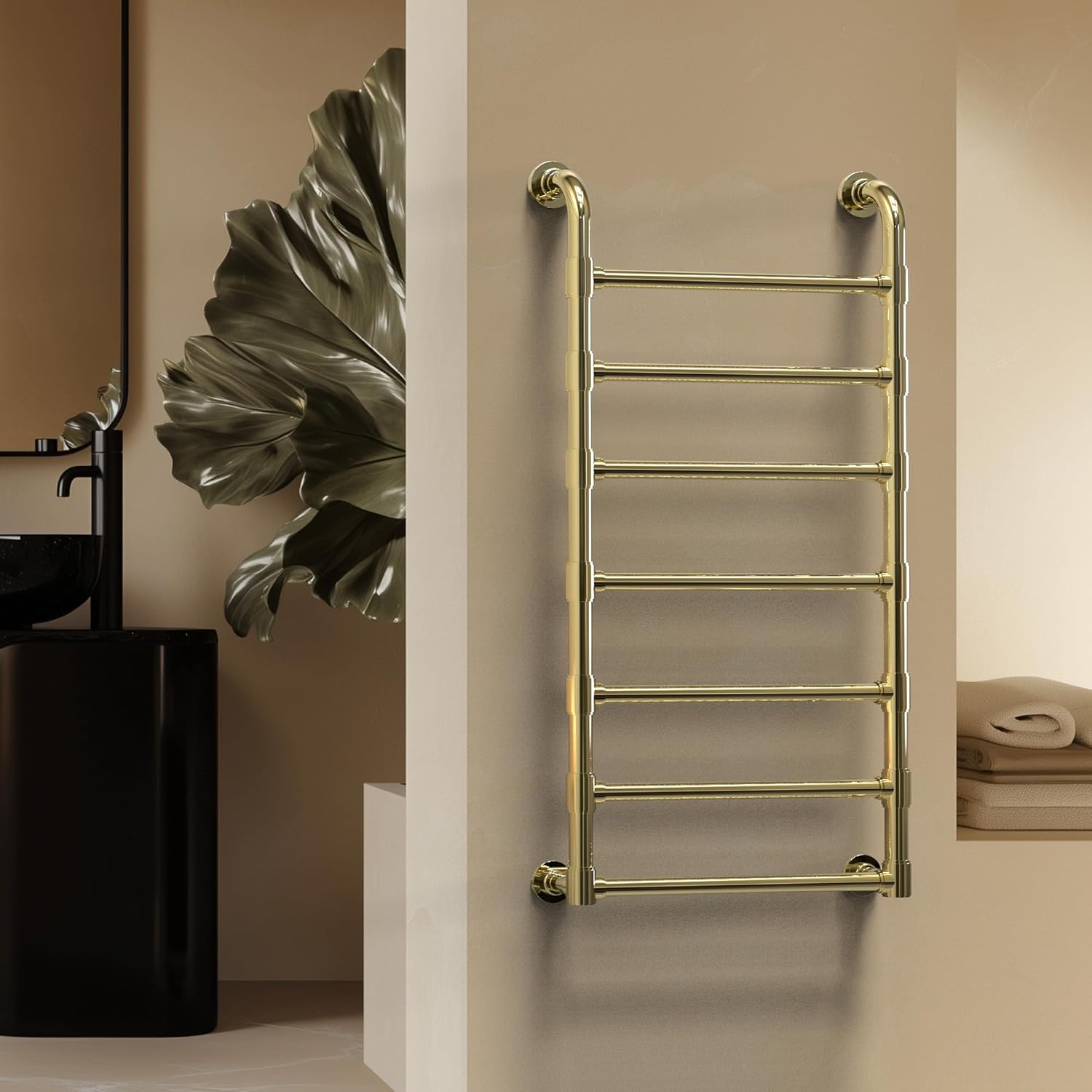 PBhusri Gold Radiator Towel Rail 1969 W x 393 H