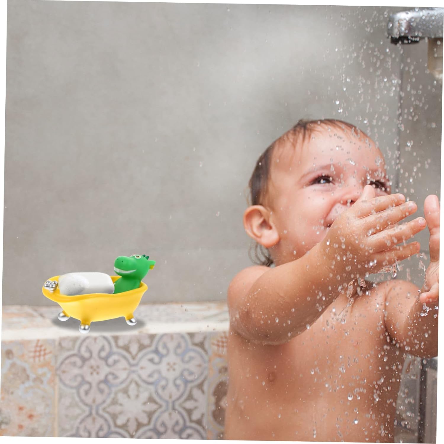 Unomor Dinosaur Soap Dish with Drain Hole