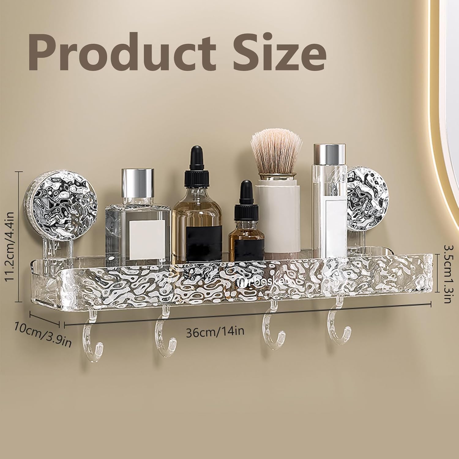 AYWSTC Suction Cup Shower Caddy Organizer