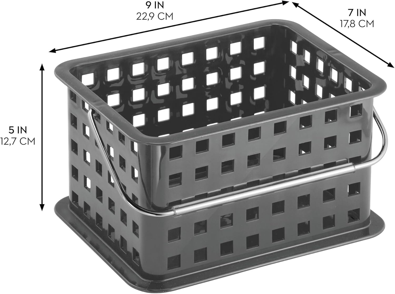 iDesign Plastic Shower Basket with Handle