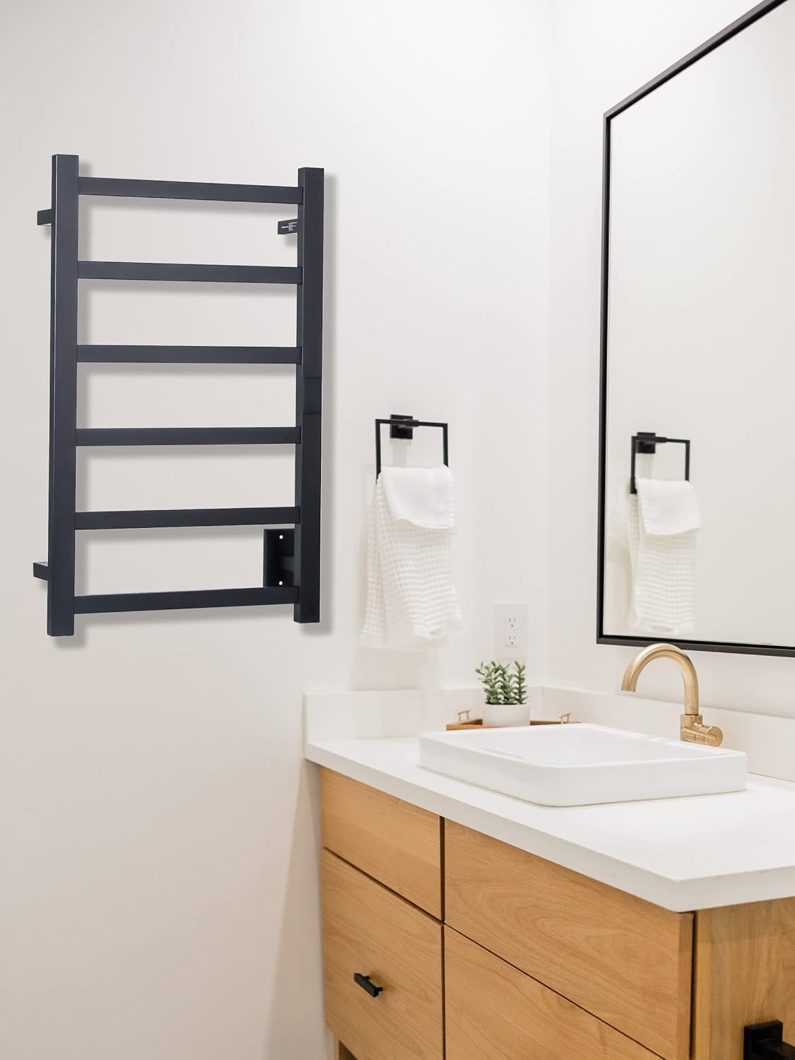 Topdattion Super Thin Electric Towel Warmer with Timer and Temperature Control