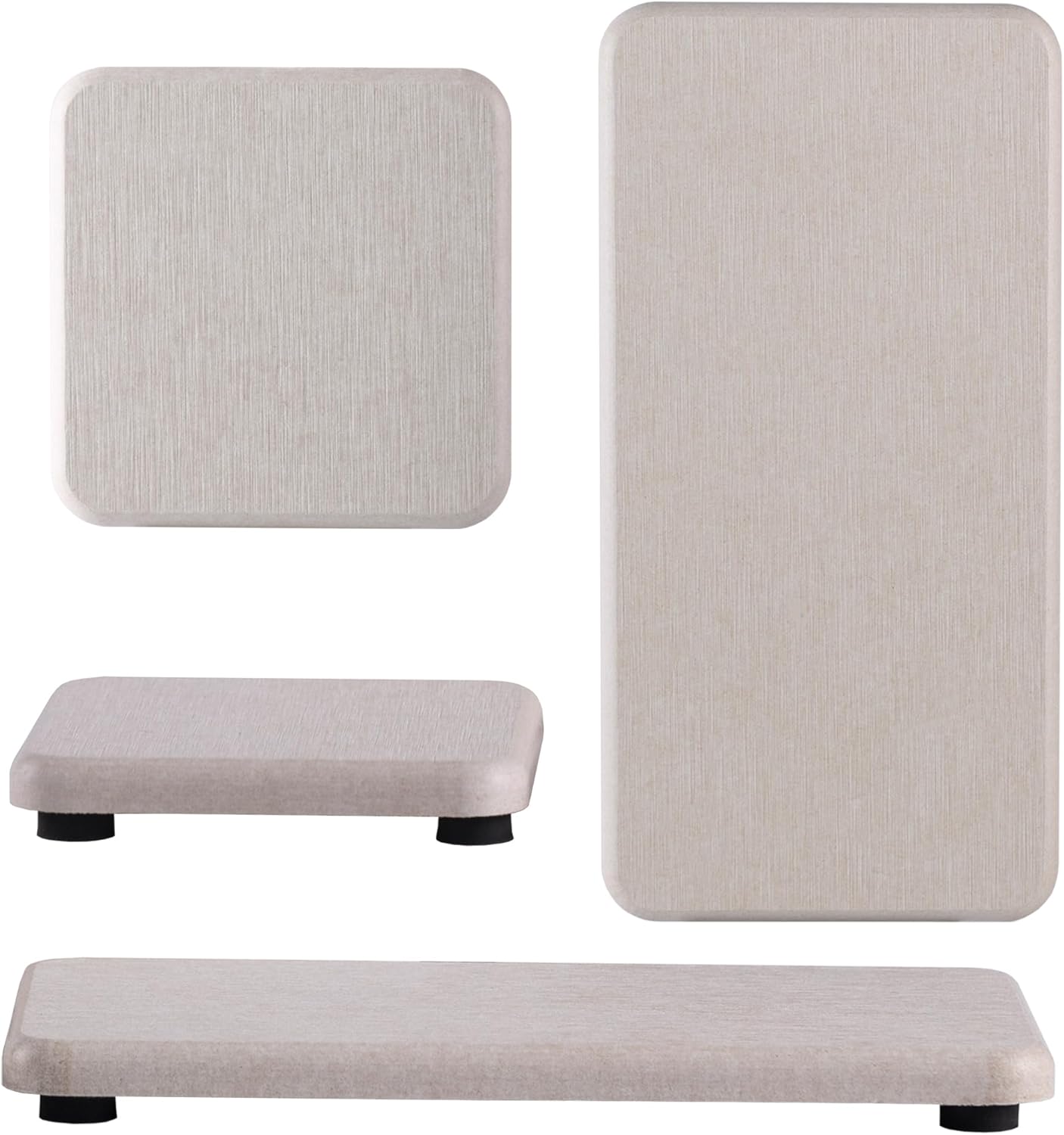 NiuYichee Set of 4 Water Absorbent Diatomite Coasters 1