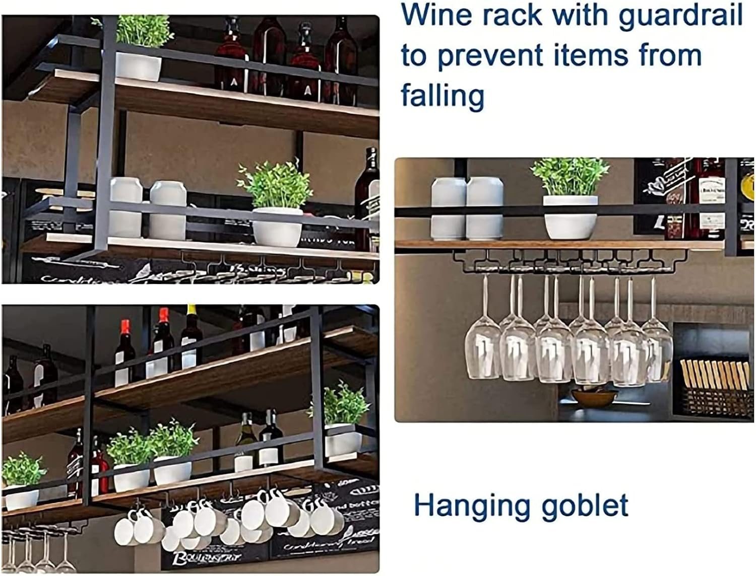 ALDEPO Dolphin Wave Floating Wine Rack