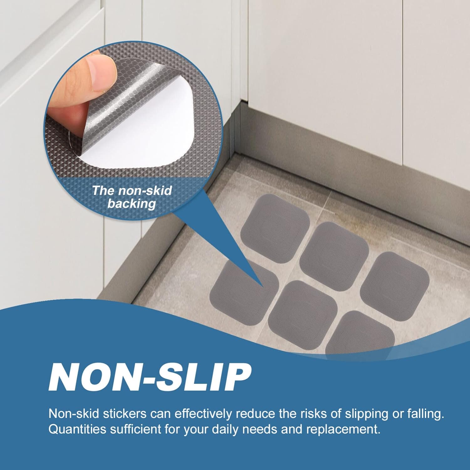 HOMSFOU Non-Slip Bathtub Stickers 20PCS