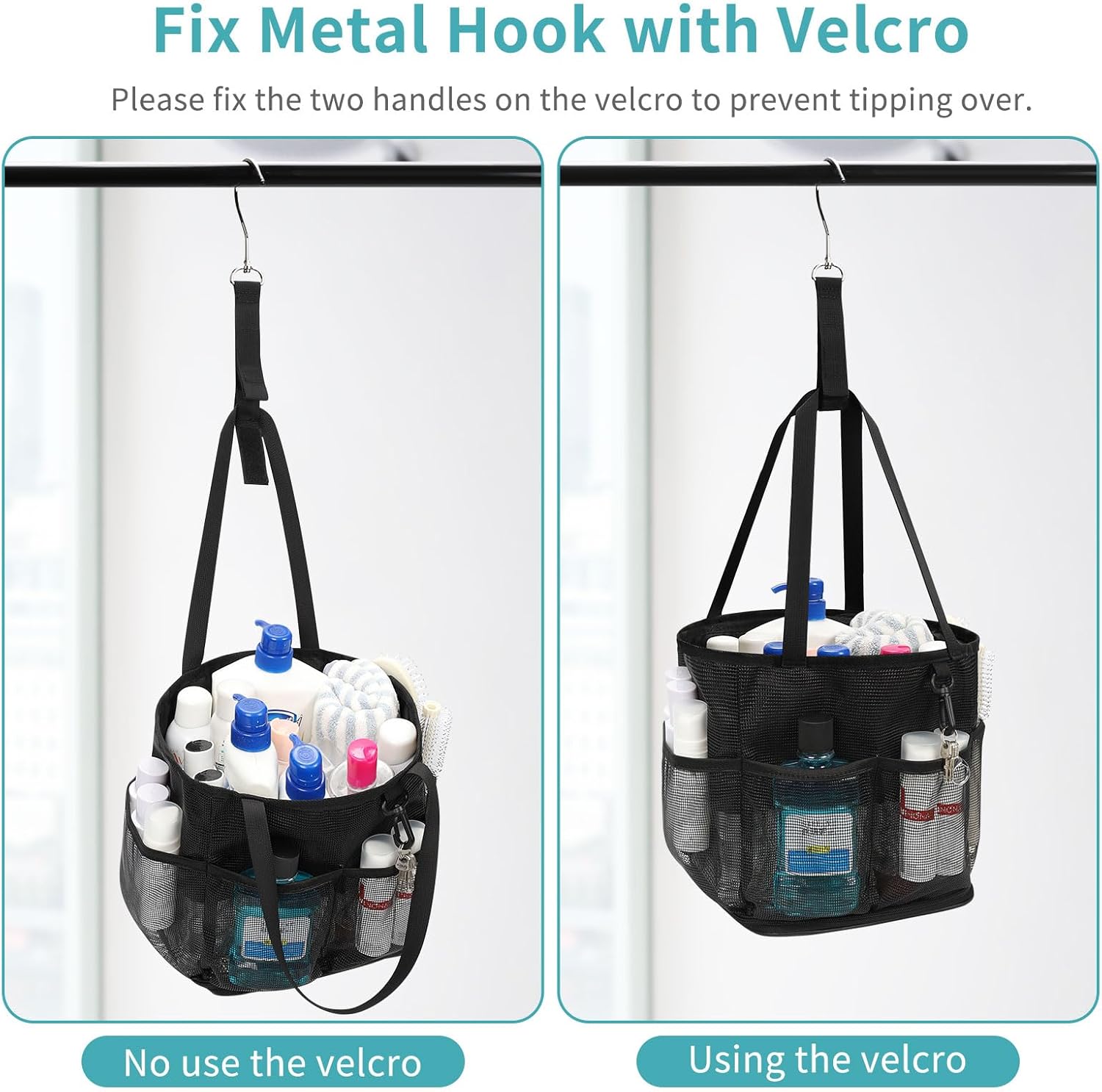 Onemoky Mesh Shower Caddy Portable for College Dorm Room Essentials