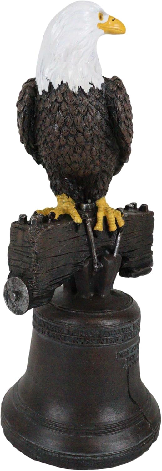 Ebros Independence Day Liberty Bell Eagle Figurine 1