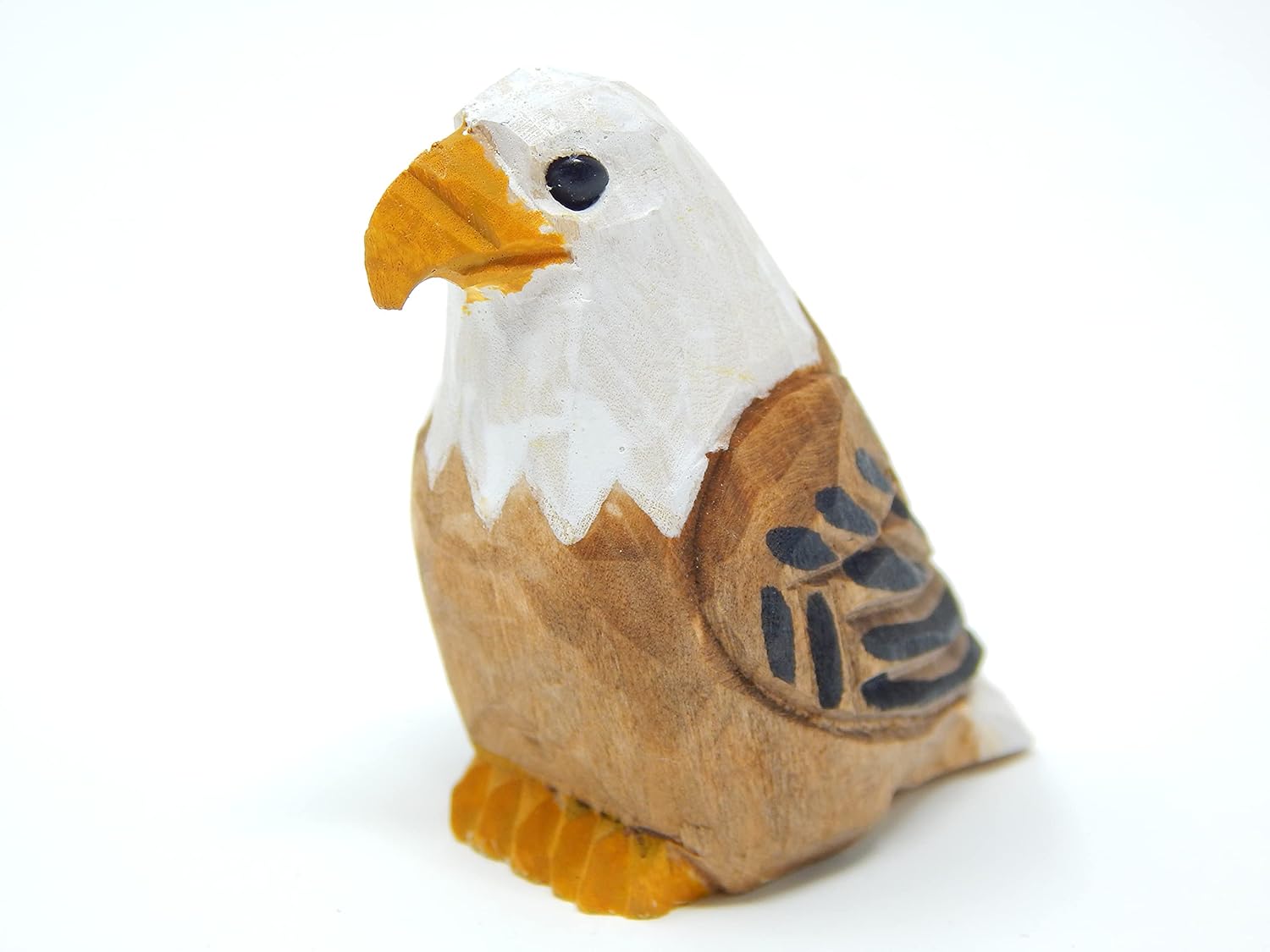 Selsela Hand-Carved Bald Eagle Miniature Statue