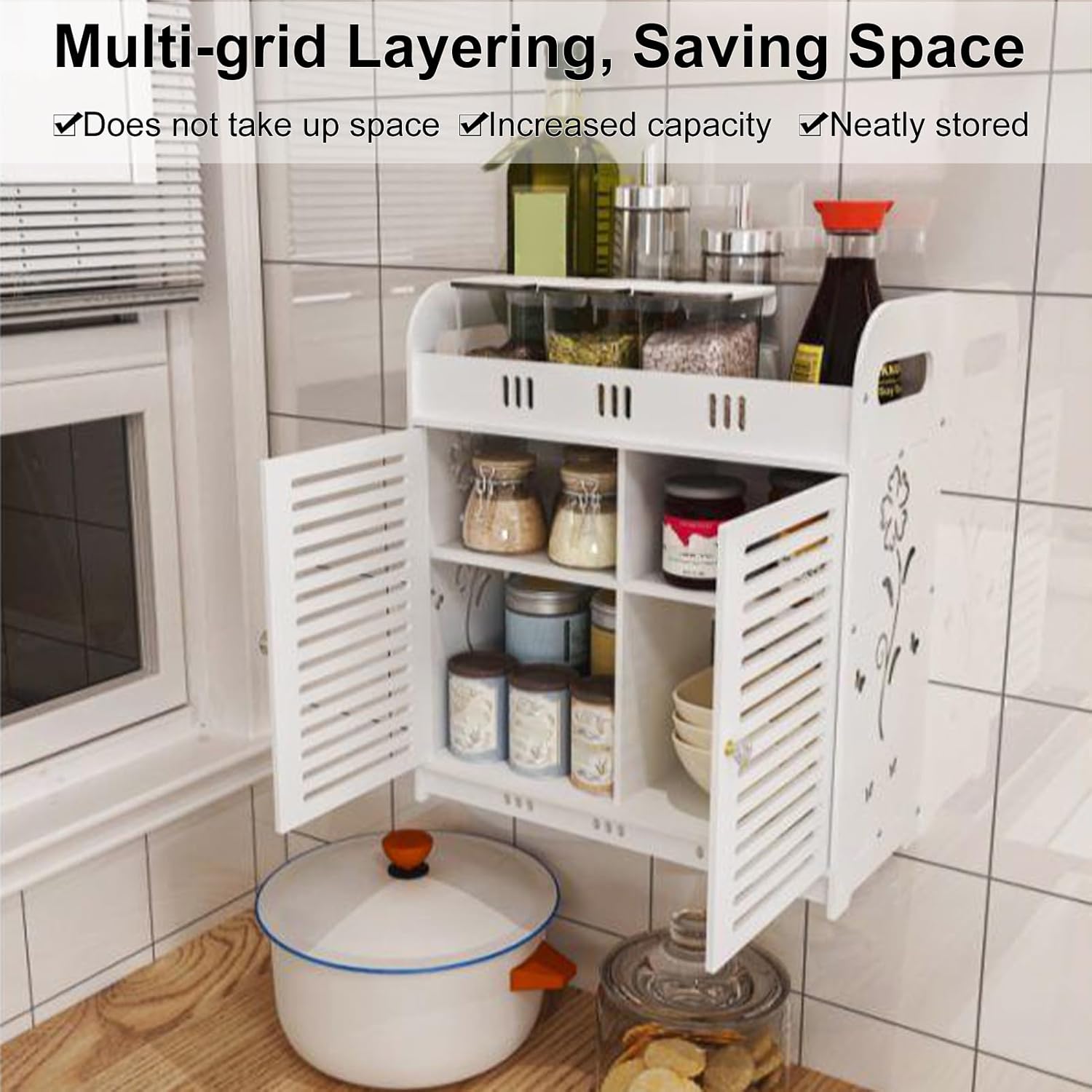 curfair Bathroom Wall Cabinet with Vent Doors 1