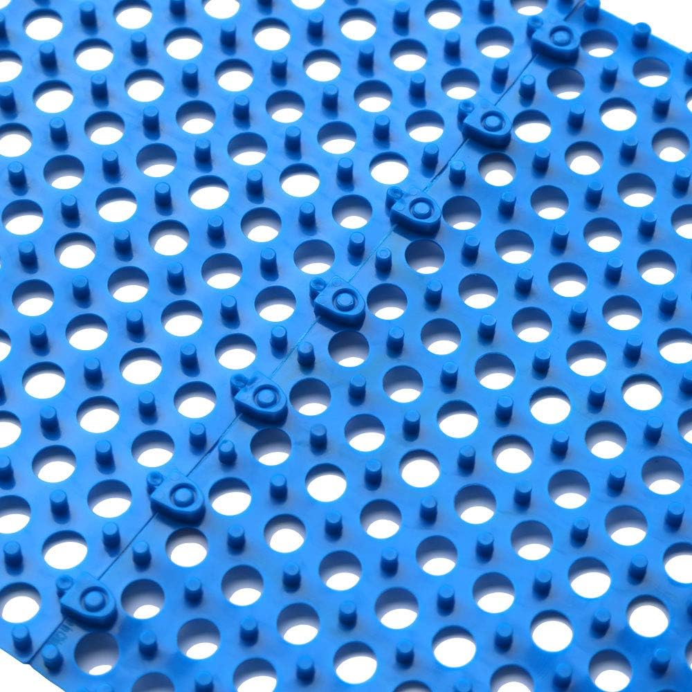 ALFEEL 10Pcs Interlocking Waterproof Bath Mat