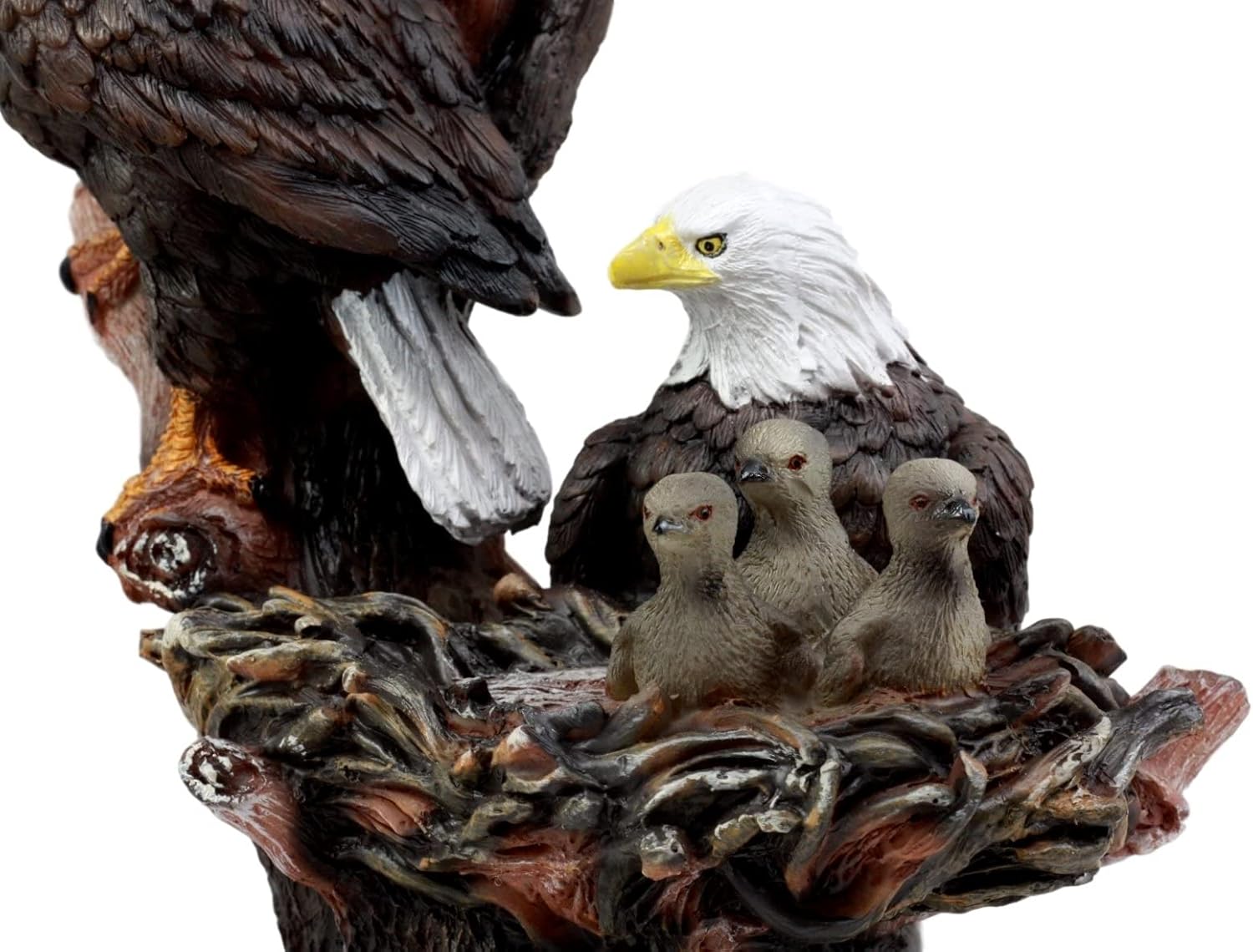 Ebros Gift Wildlife Bald Eagle Family Statue 12 Inch