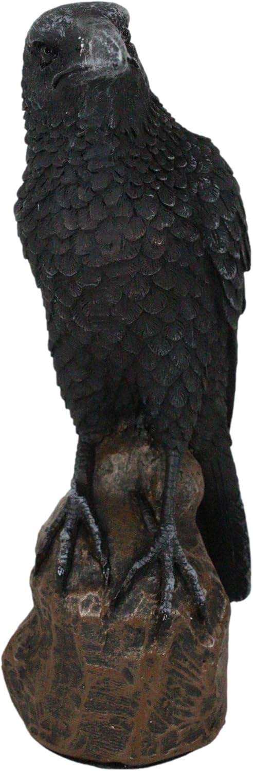 Ebros Gift 6 Inch Gothic Raven Figurine Sculpture