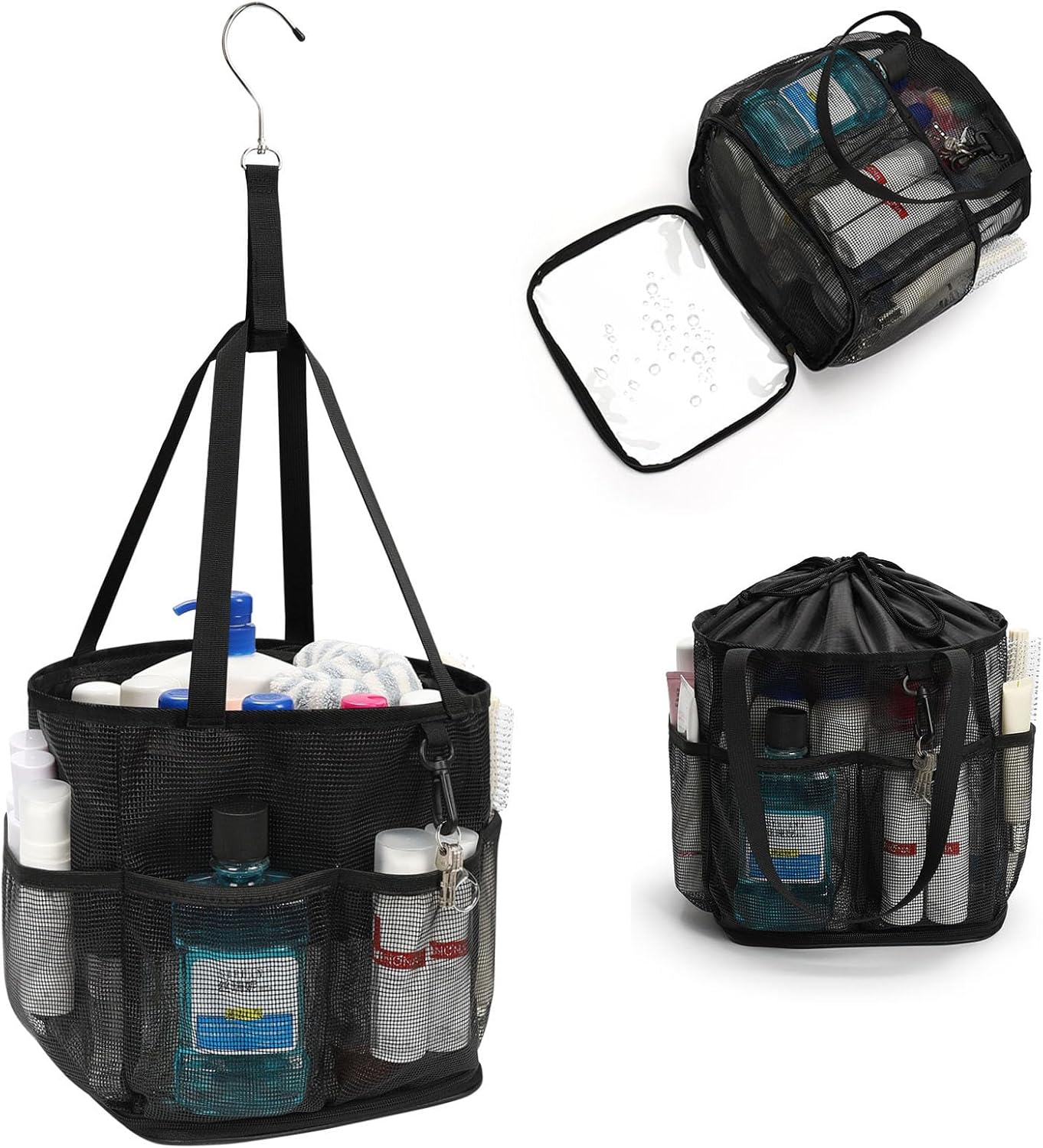 Onemoky Mesh Shower Caddy Portable for College Dorm Room Essentials