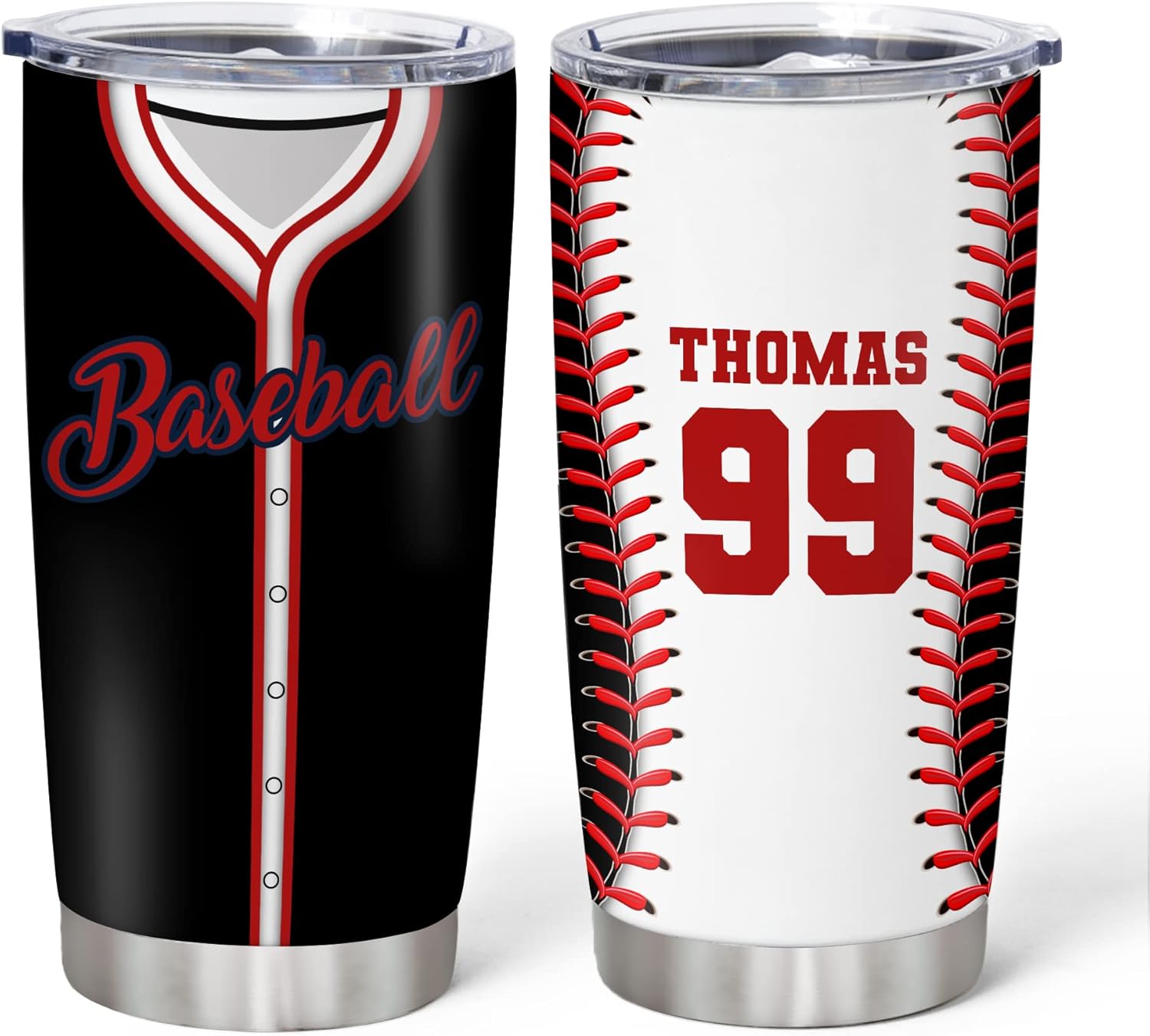 Hyturtle Personalized Baseball Tumbler 20oz