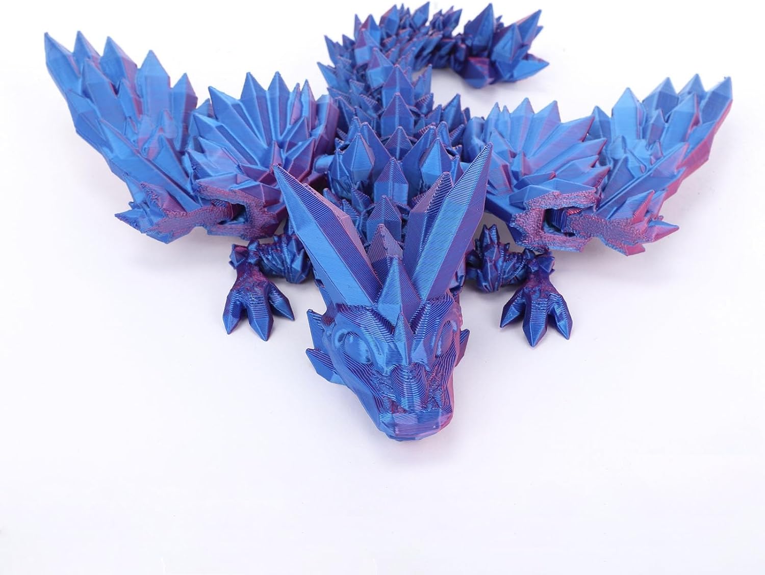 Nudsfuii 3D Printed Articulated Dragon Decor Statue