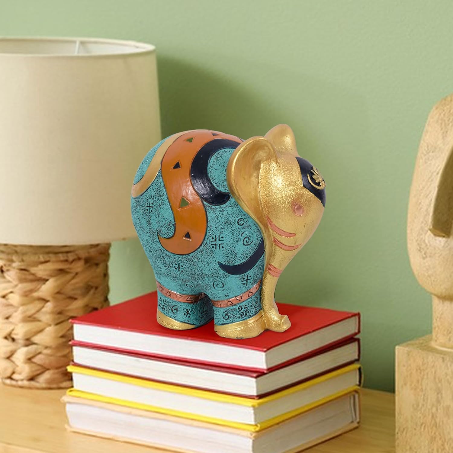 Elephant Statue Handcrafted Resin - 55 H Home Decor