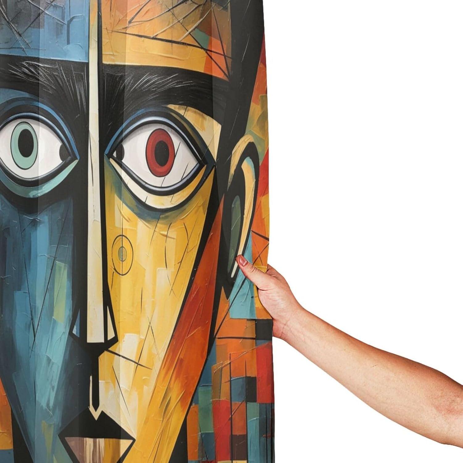 DAOWANGZUO Boy Face Shower Curtain Set 1