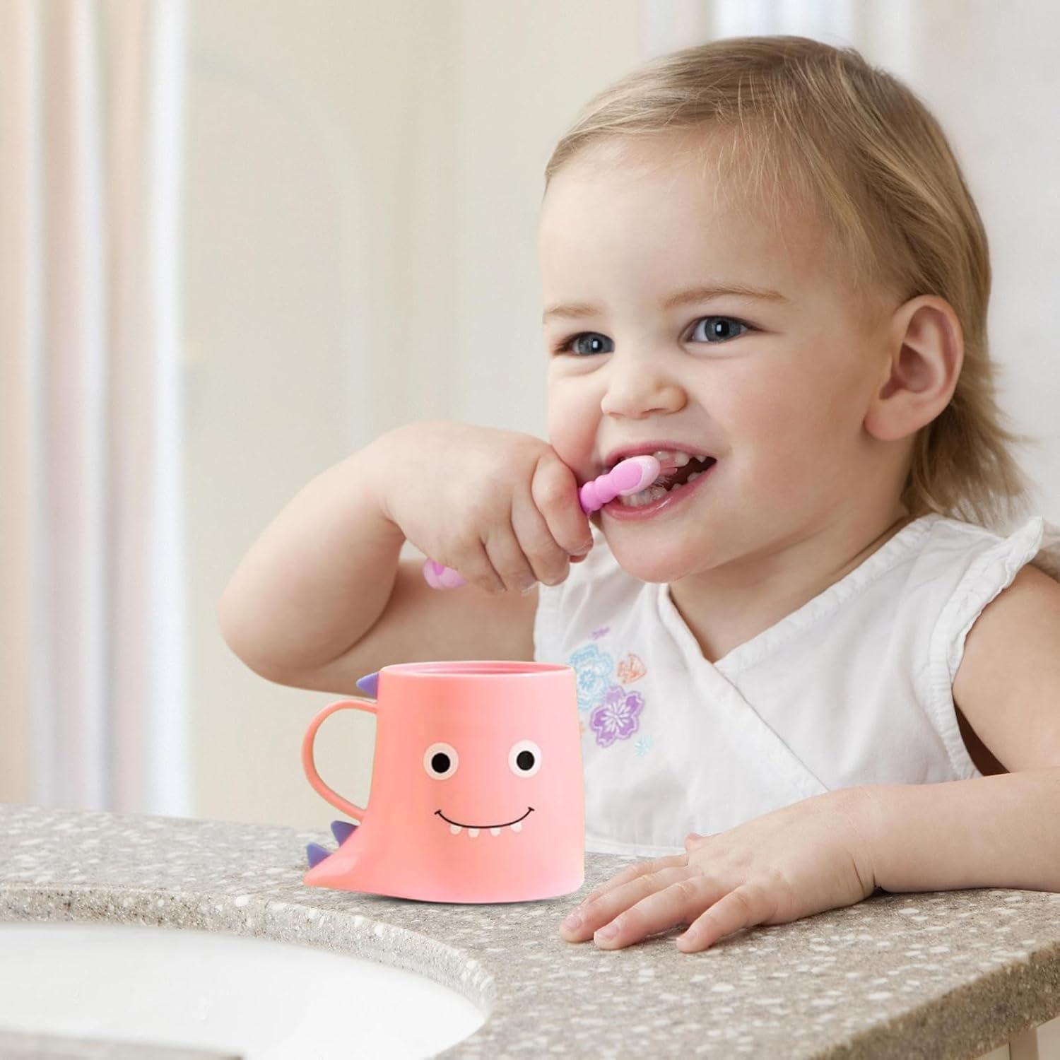 Cute Dinosaur Toothbrush Holder for Kids and Adults