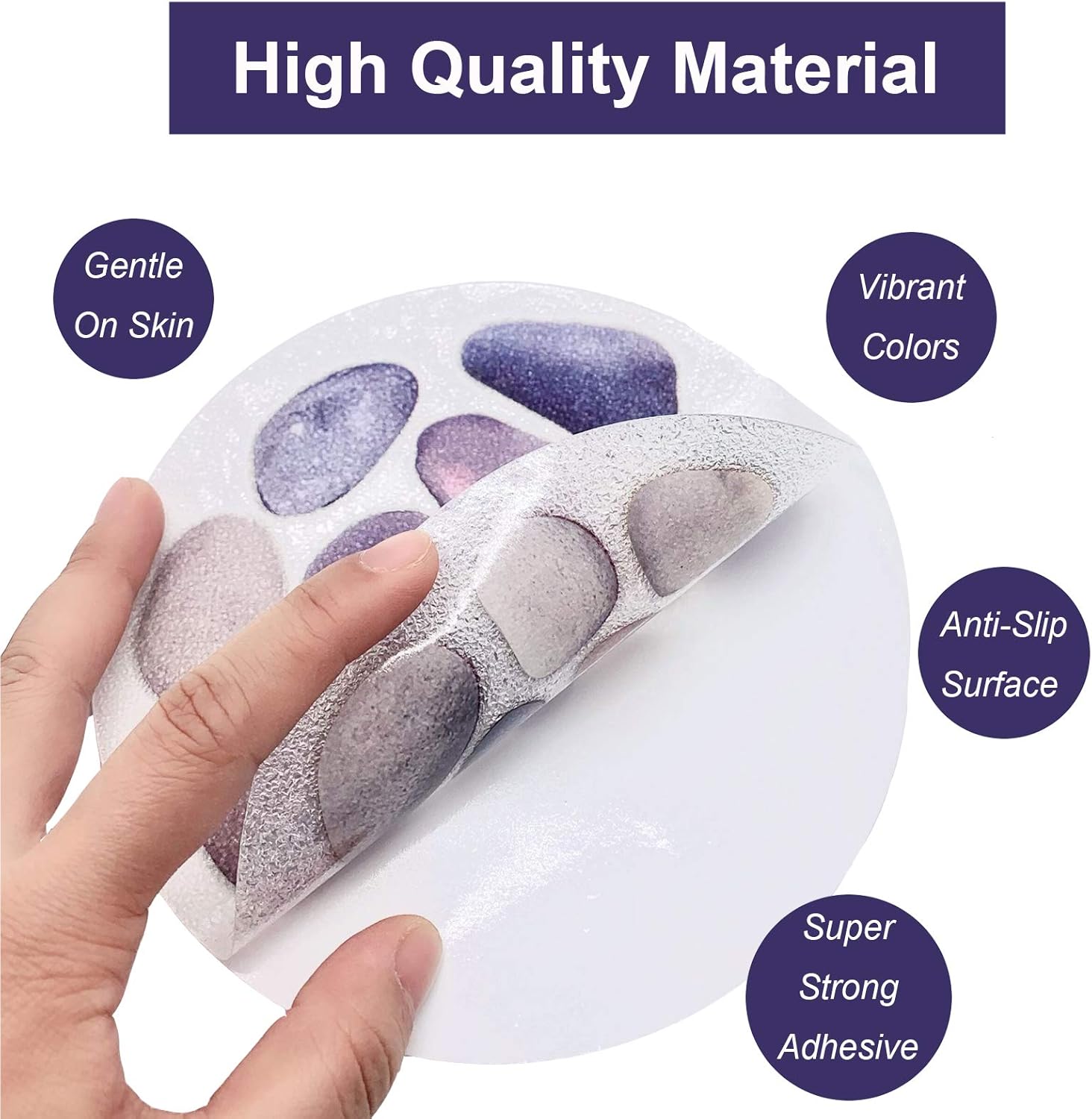 Non-Slip Bathtub Stickers with Vibrant Colors