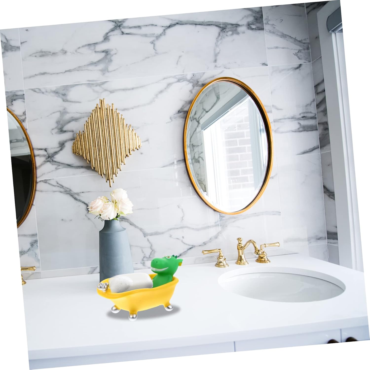 Unomor Dinosaur Soap Dish with Drain Hole