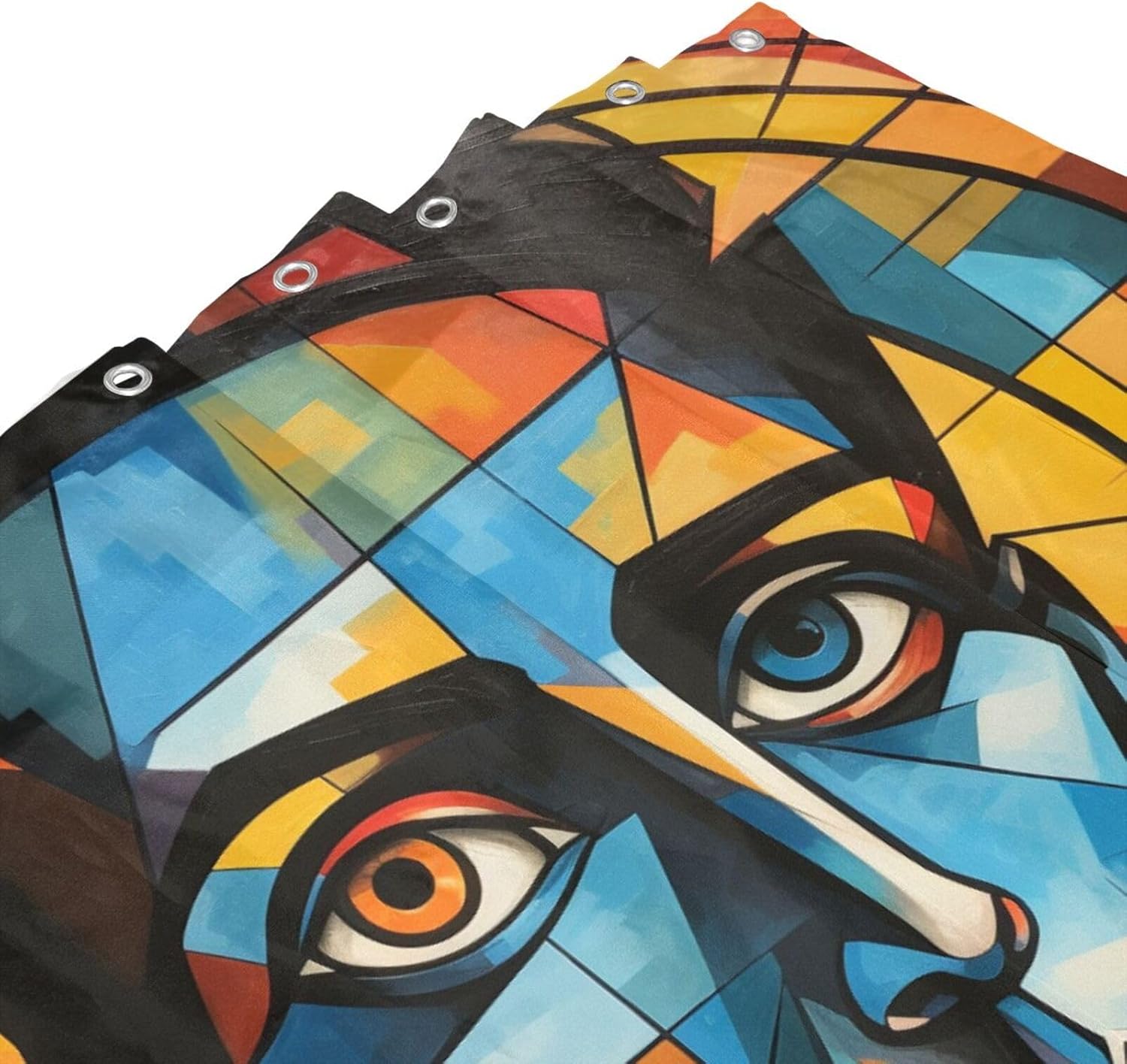 DAOWANGZUO Boy Face Shower Curtain Set