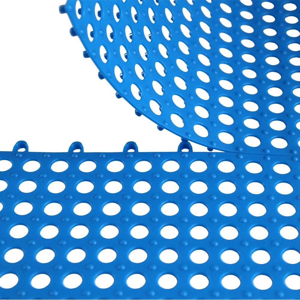 ALFEEL 10Pcs Interlocking Waterproof Bath Mat