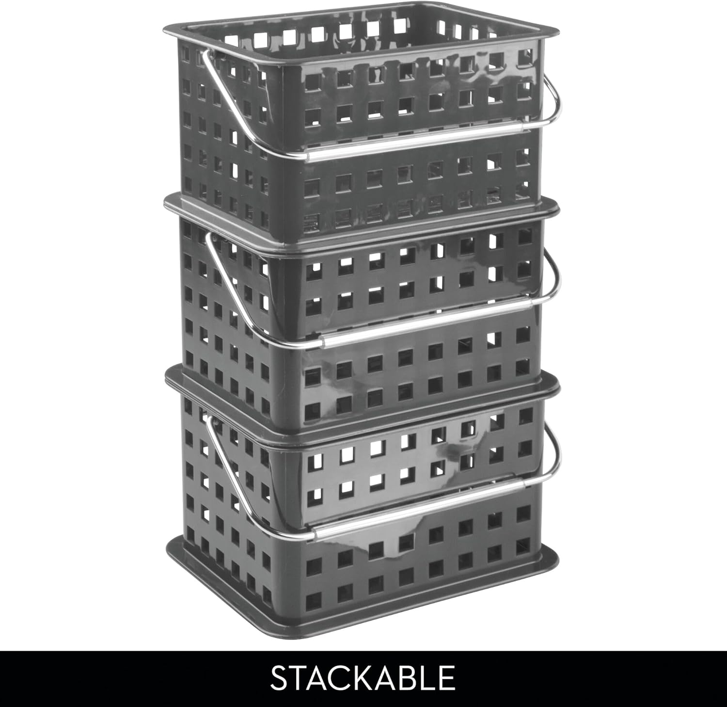 iDesign Plastic Shower Basket with Handle