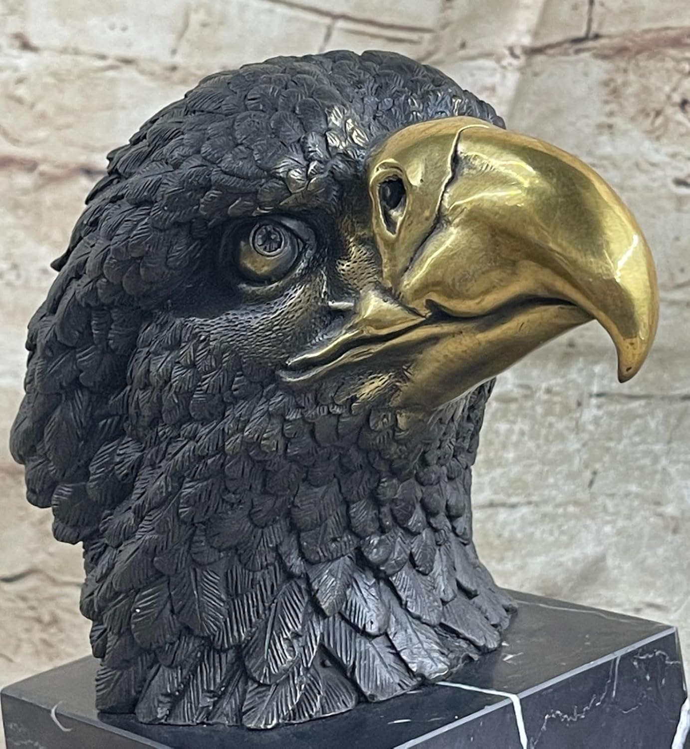 European Bronze Handmade American Bald Eagle Statue